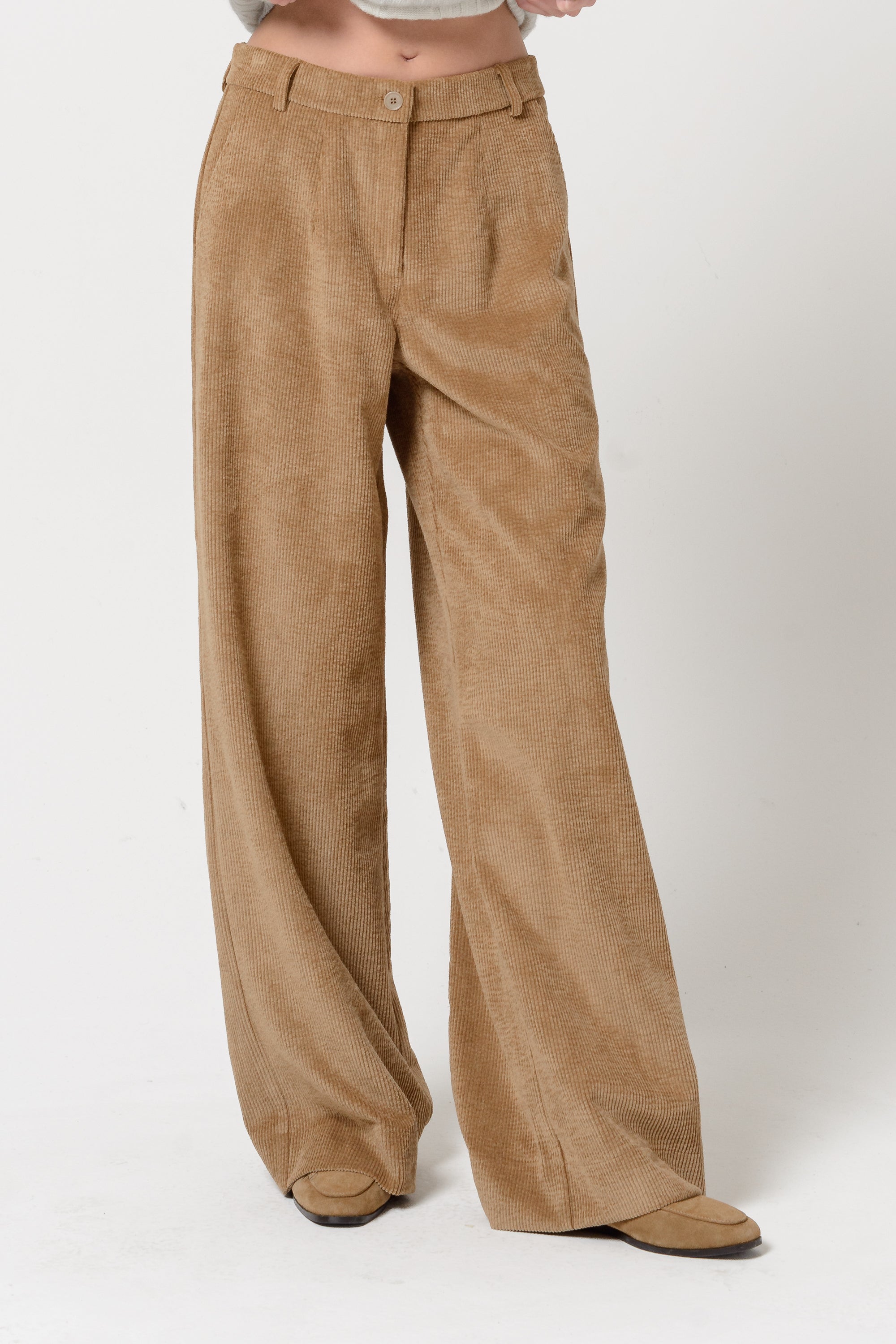Gilda Corduroy Pants - Cammello