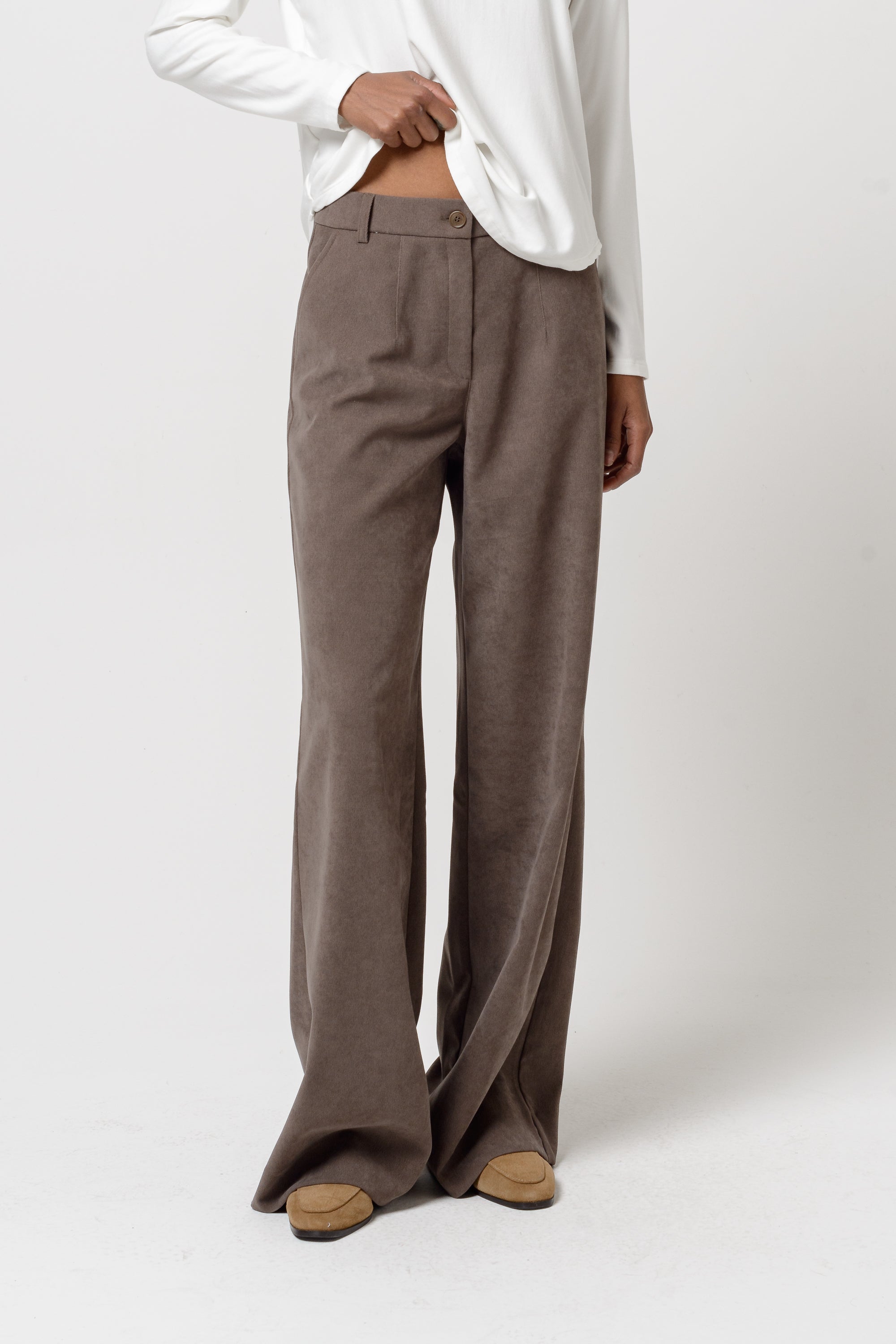 Gilda Velvet Pants - Castagna