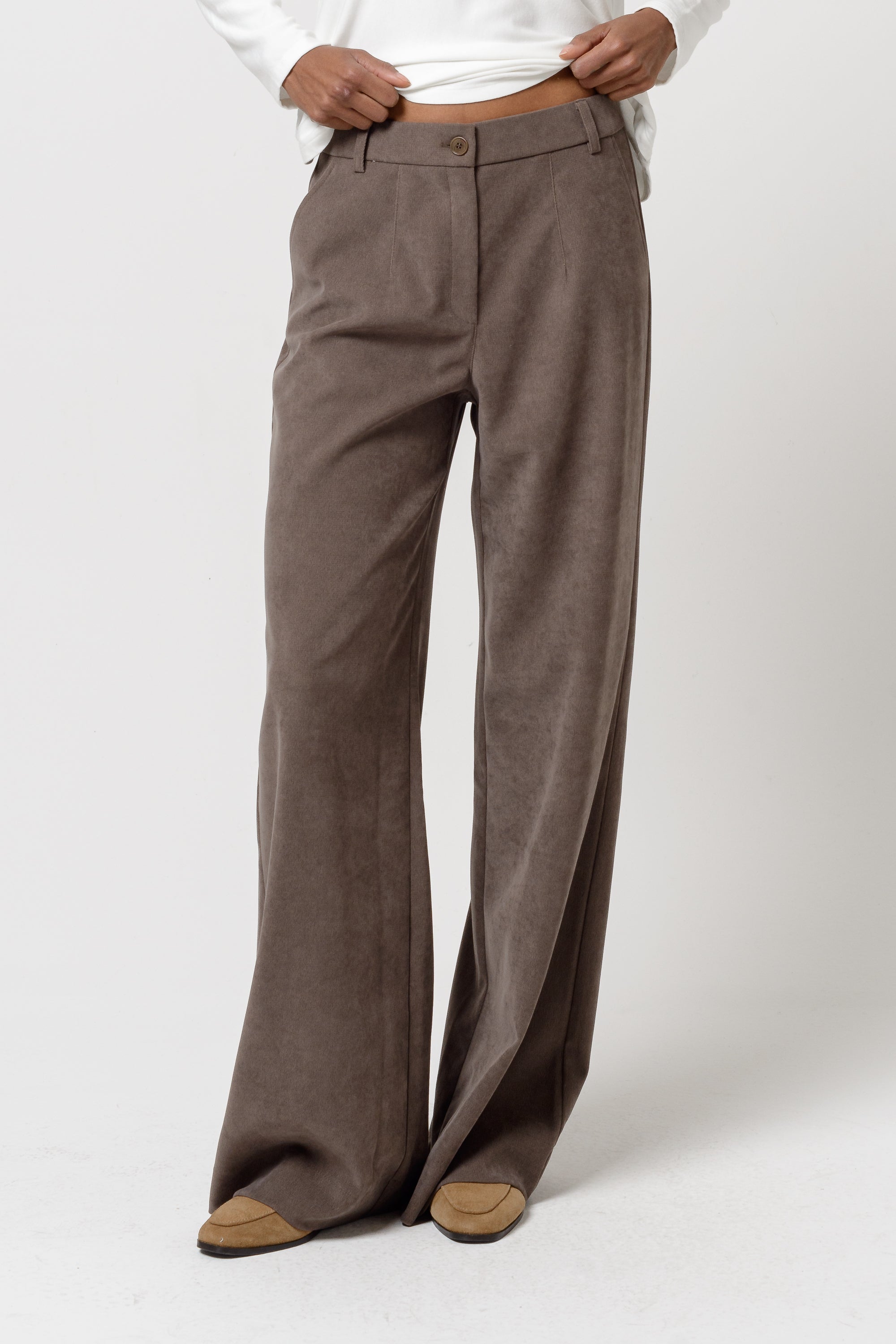 Gilda Velvet Pants - Castagna