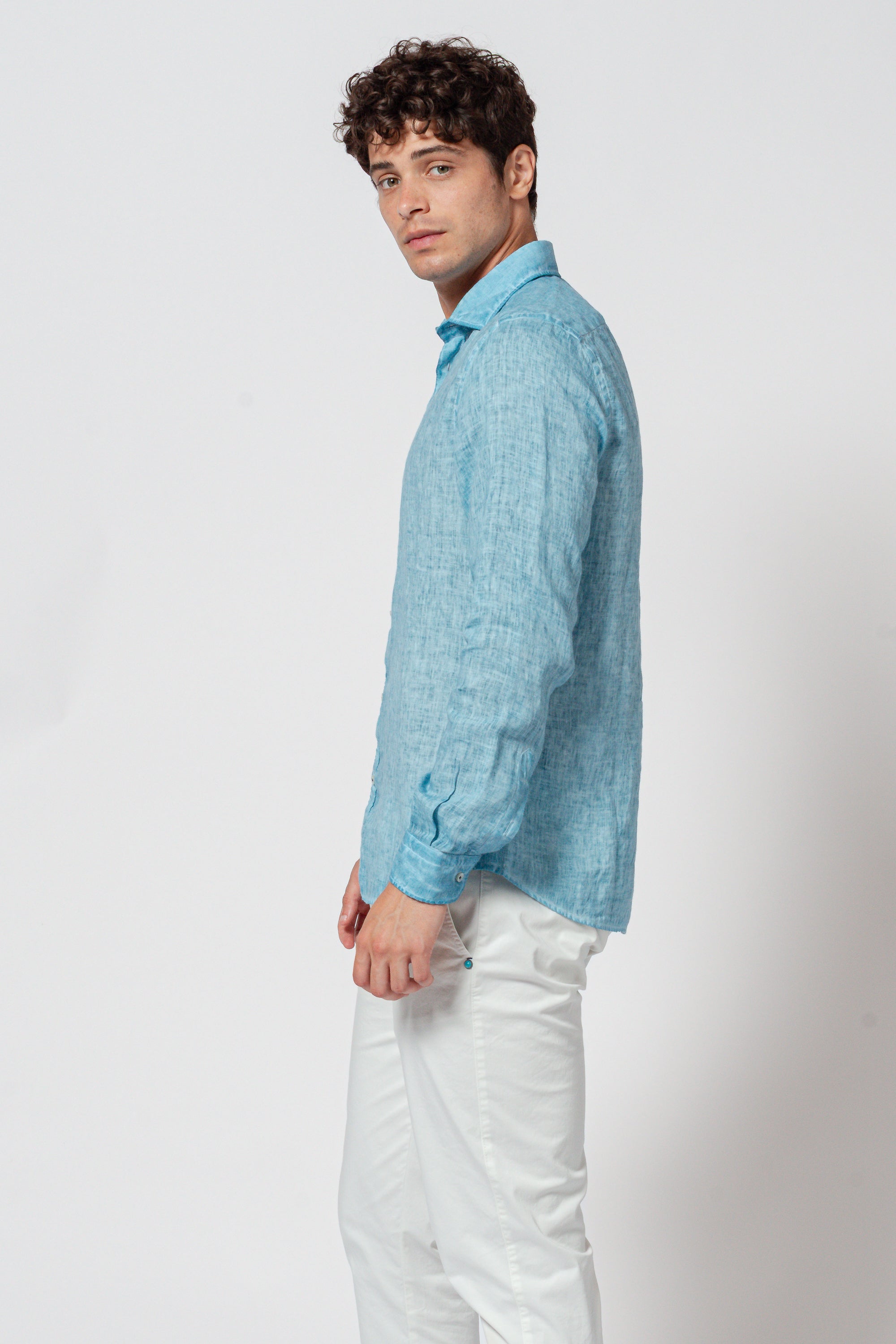 Robert Linen Shirt - Egeo