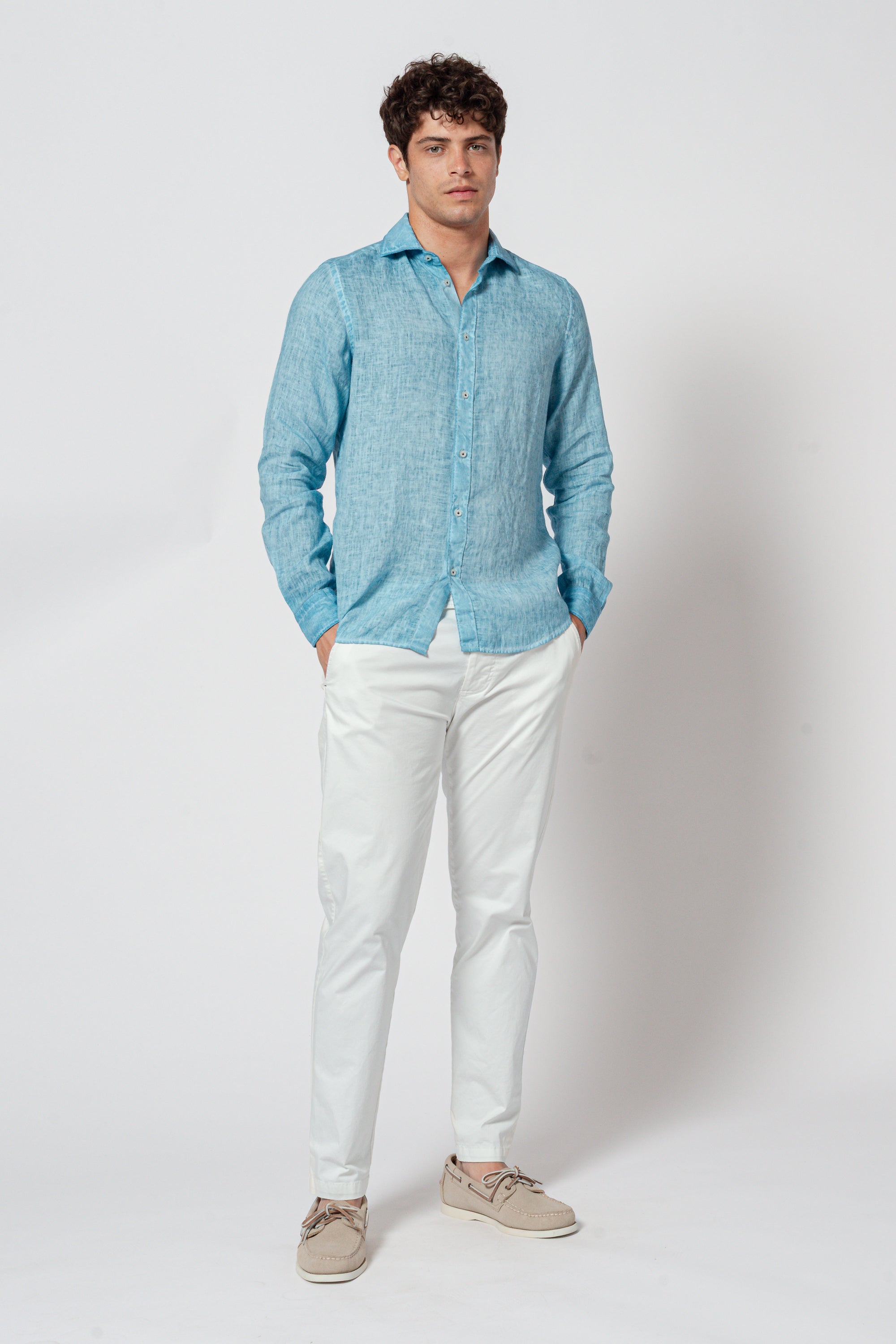 Robert Linen Shirt - Egeo