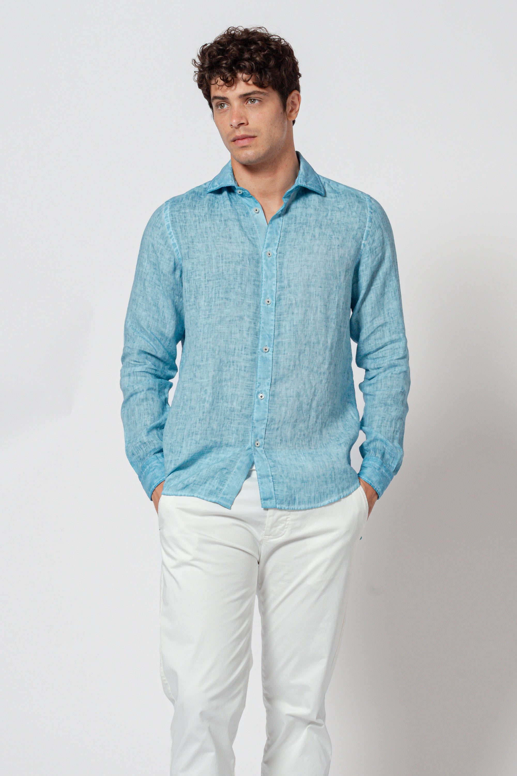 Robert Linen Shirt - Egeo