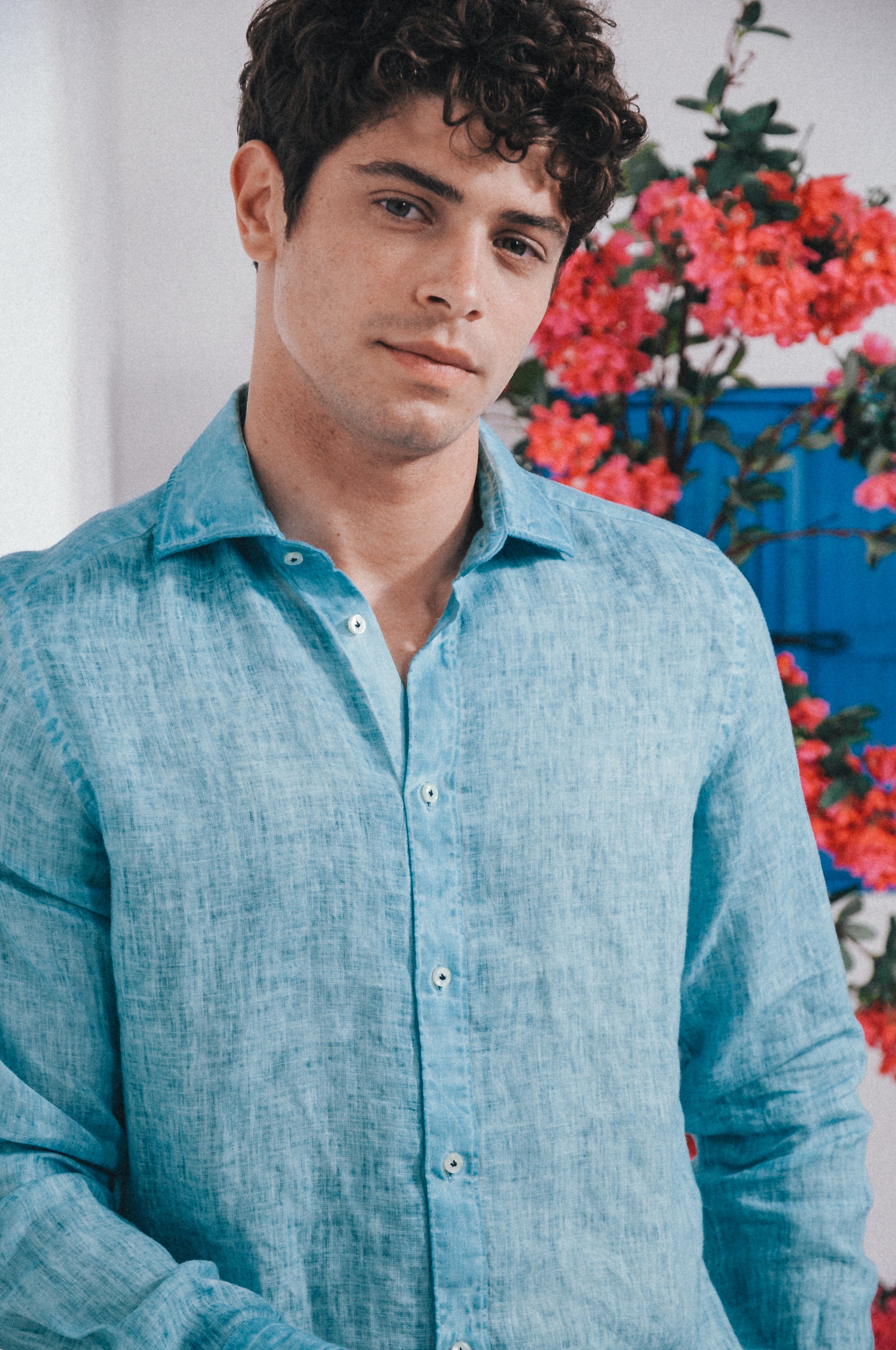 Robert Linen Shirt - Egeo