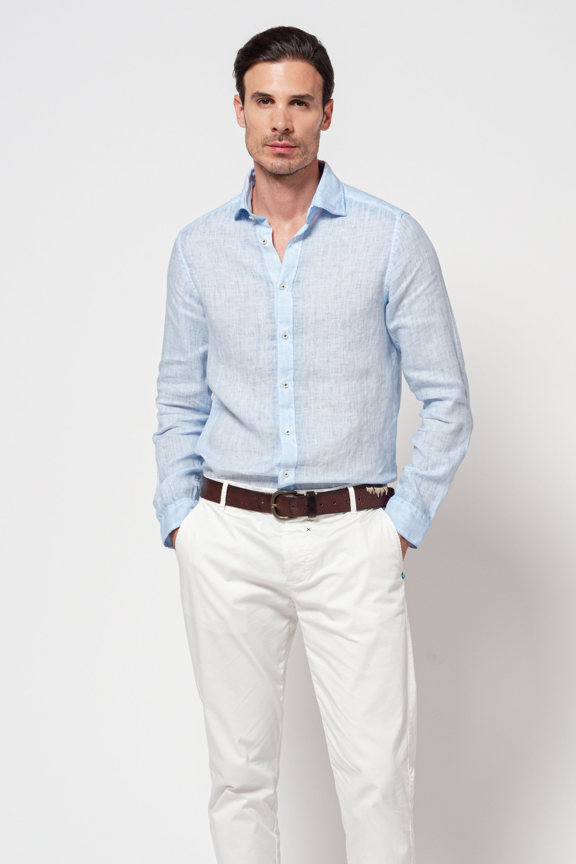 Robert Linen Shirt - Santorini
