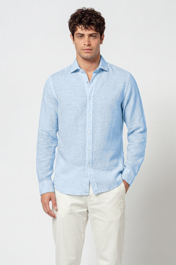 Robert Linen Blend Shirt - Santorini