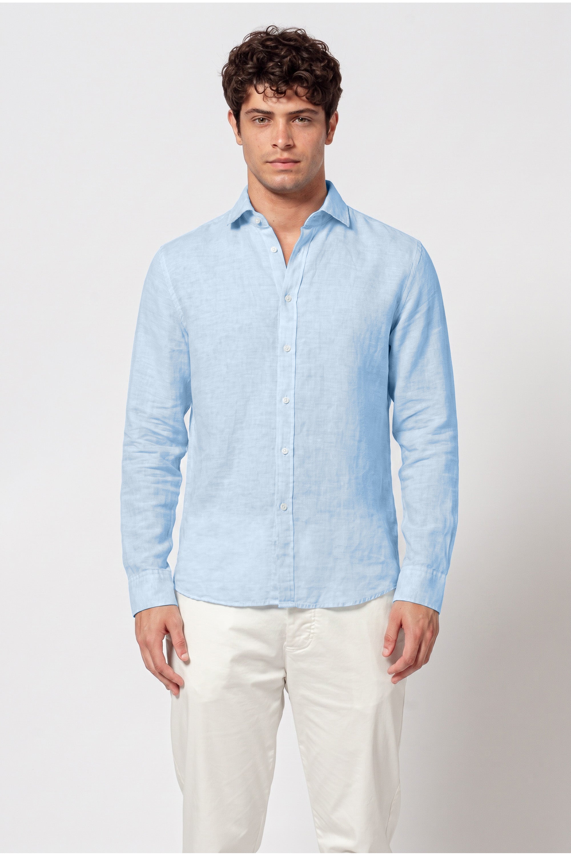 Robert Linen Blend Shirt - Santorini