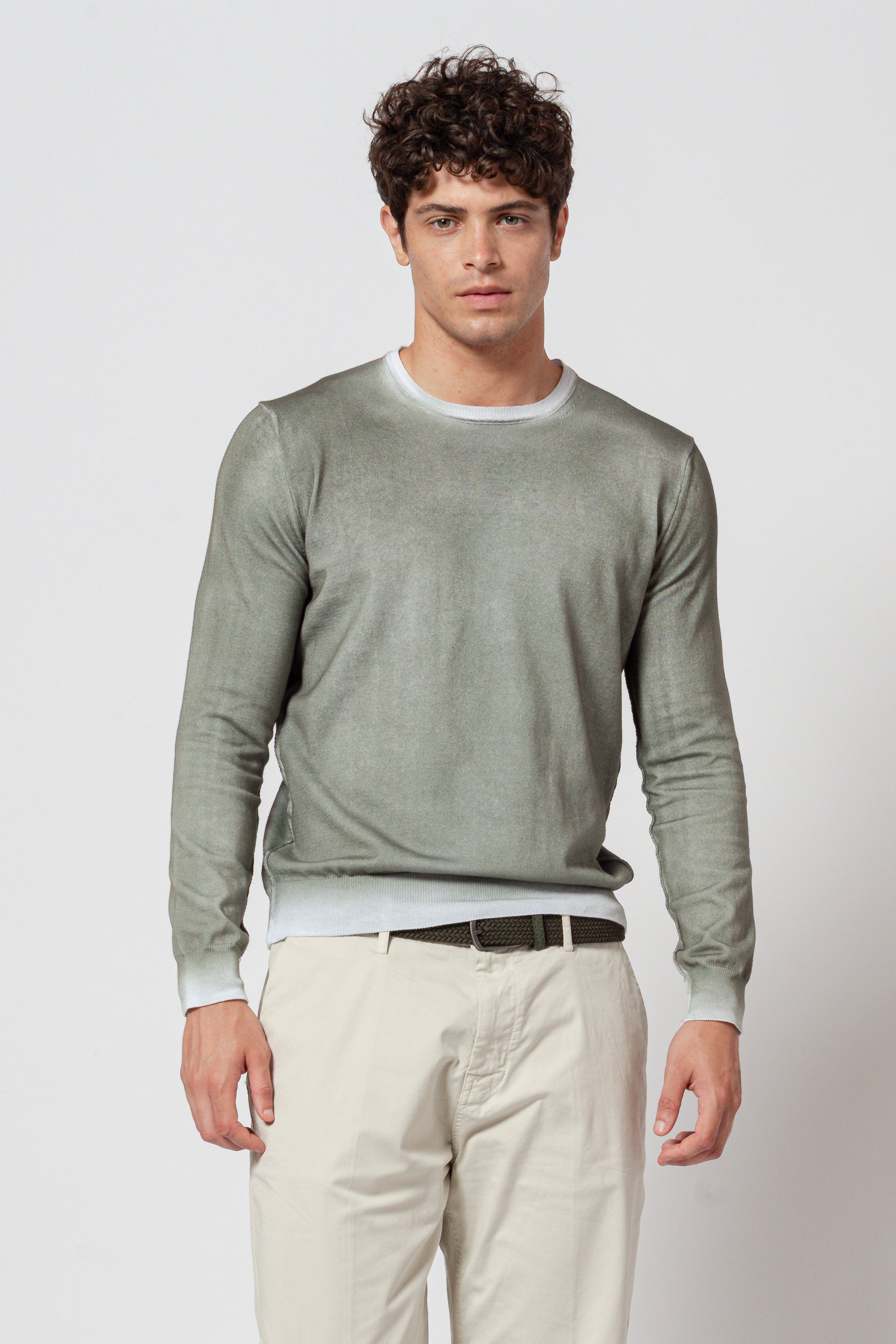 Bob Crew Knit Spray Art - Moss