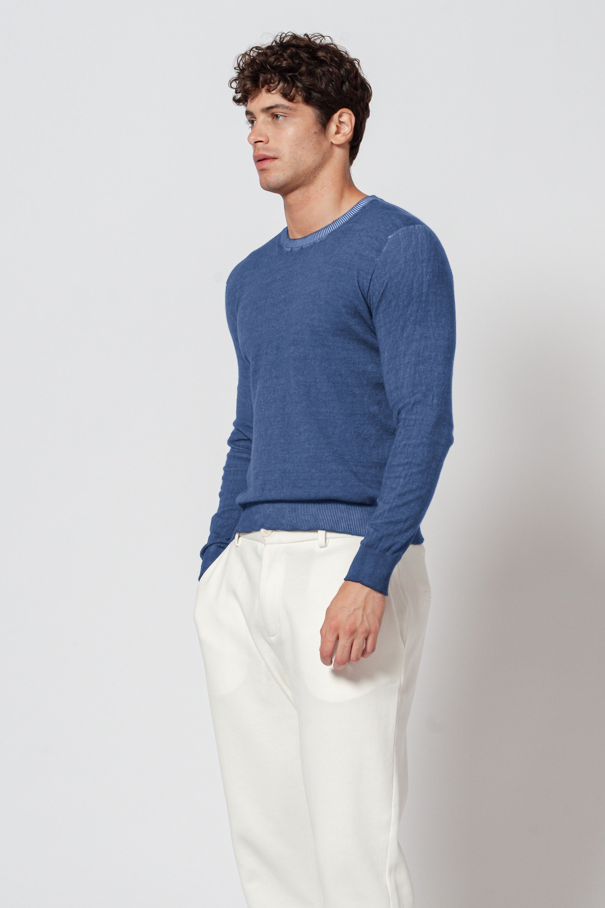 George Crew Knit - Nautico