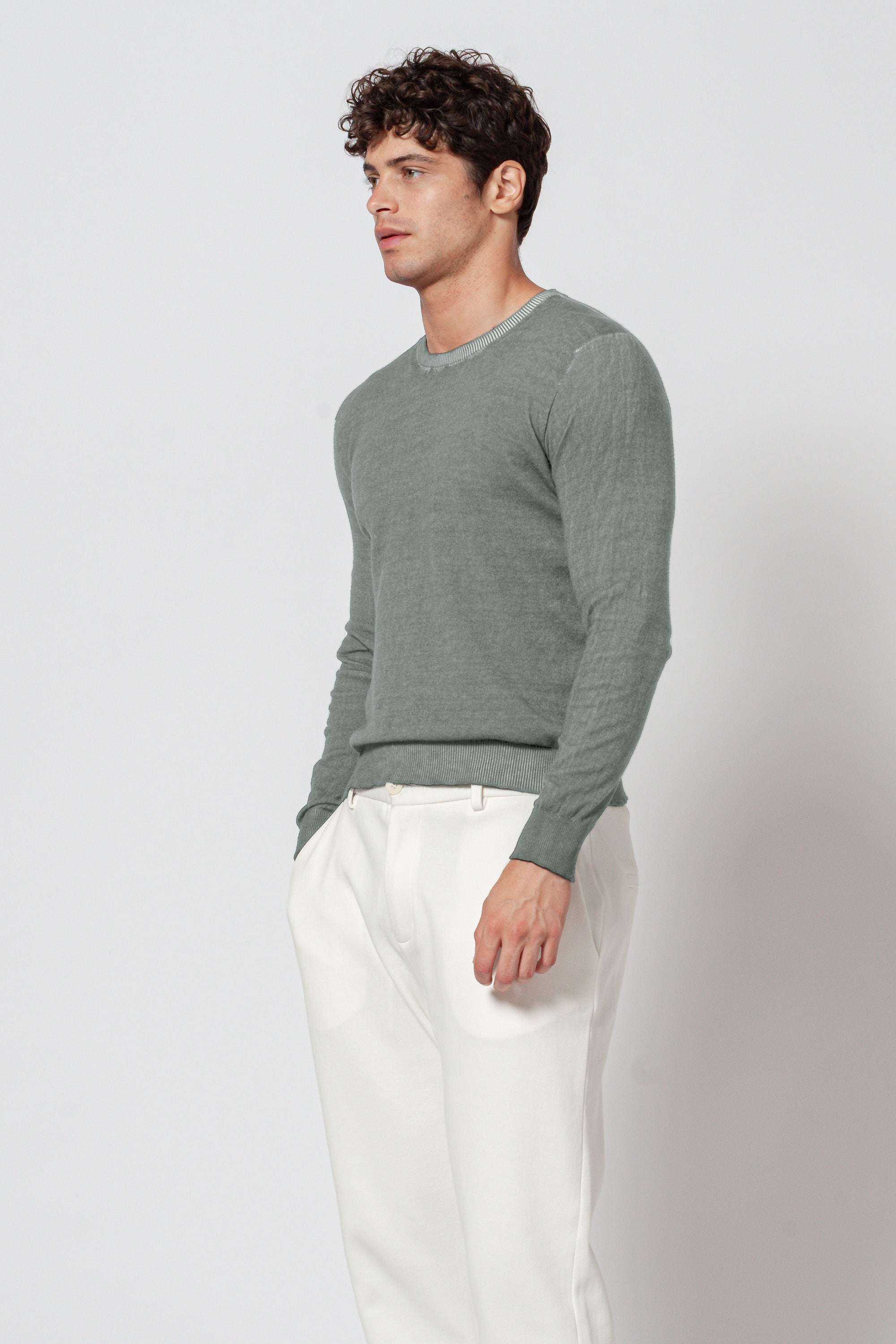 George Crew Knit - Salvia