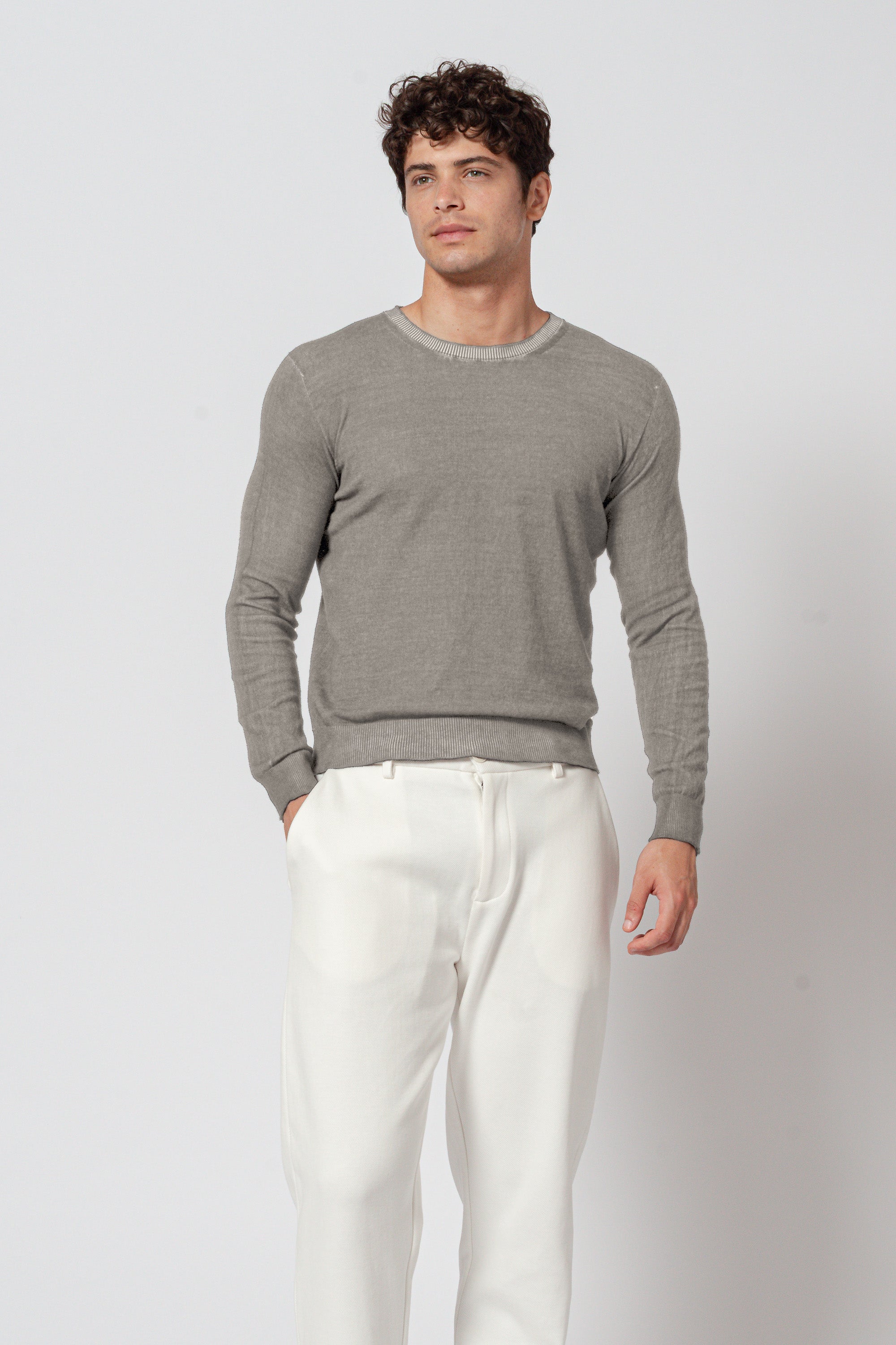 George Crew Knit - Grafite