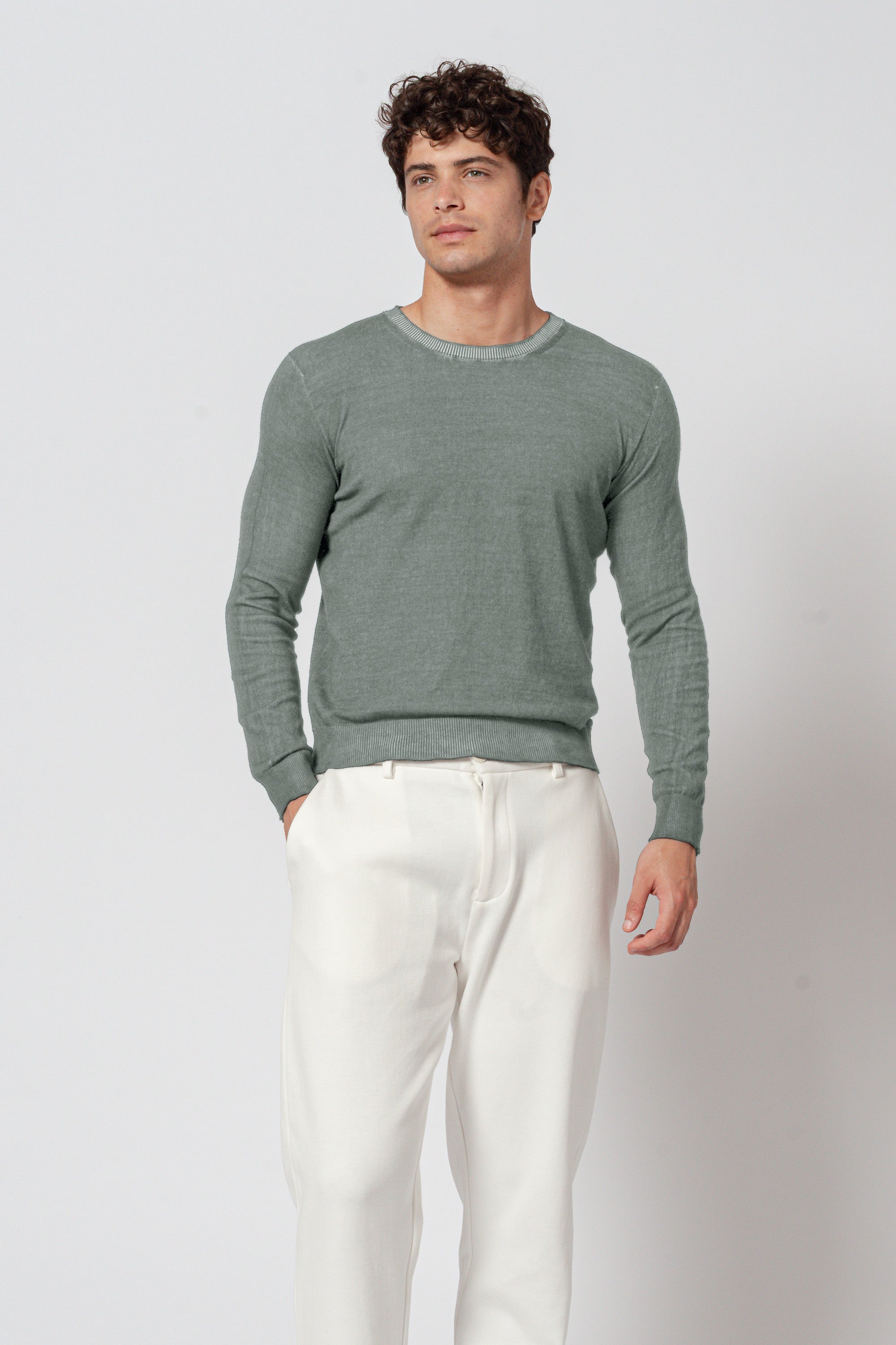 George Crew Knit - Salvia