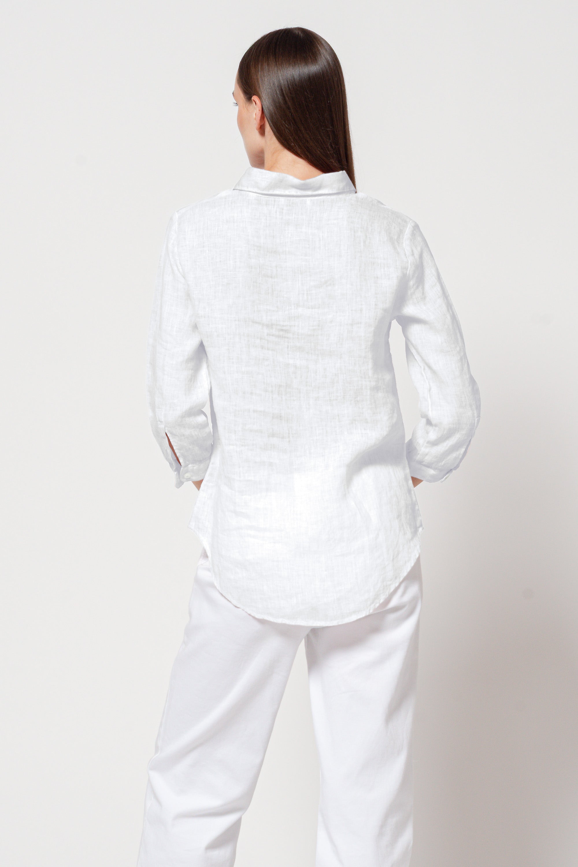 Valeria Linen Shirt - White
