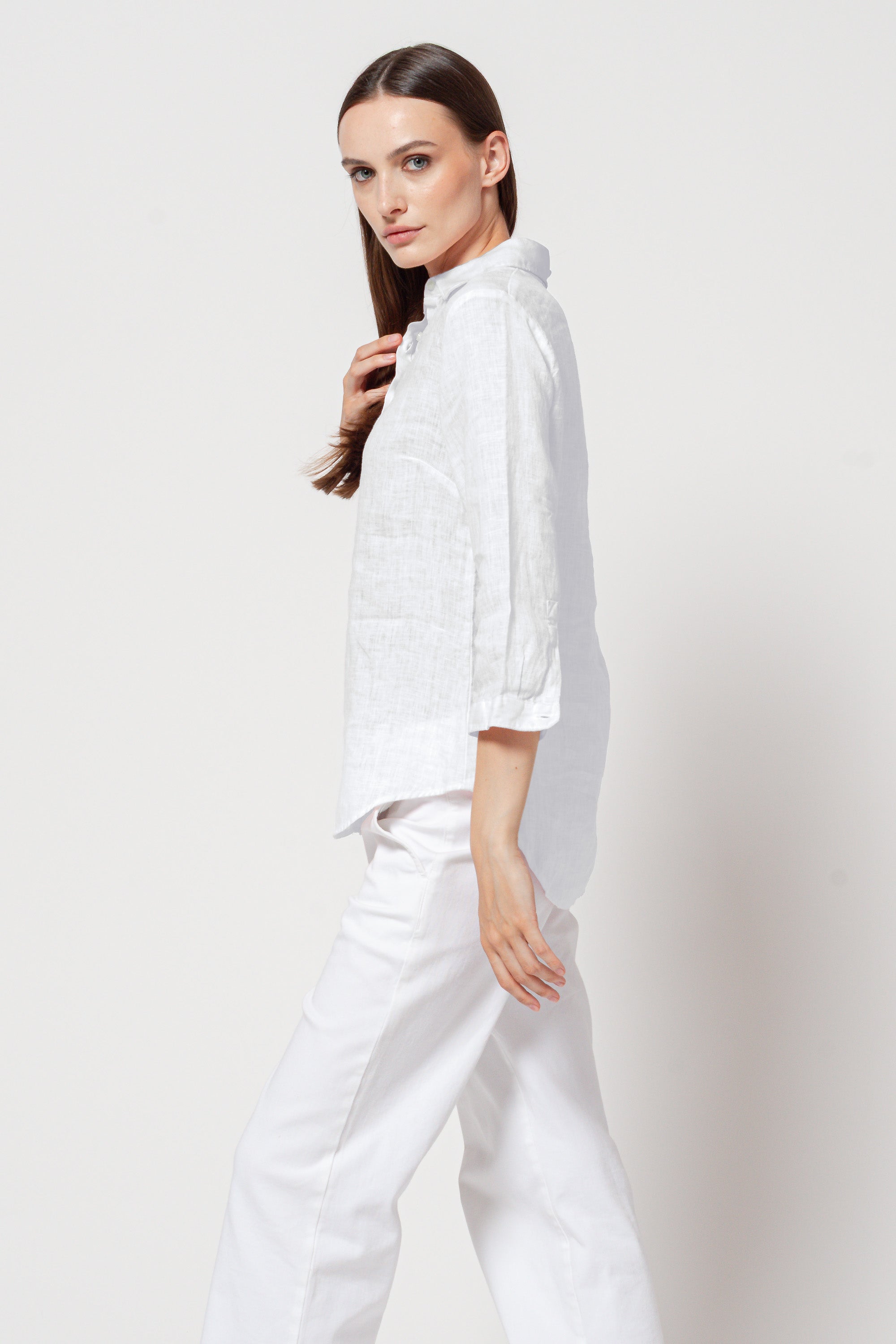Valeria Linen Shirt - White