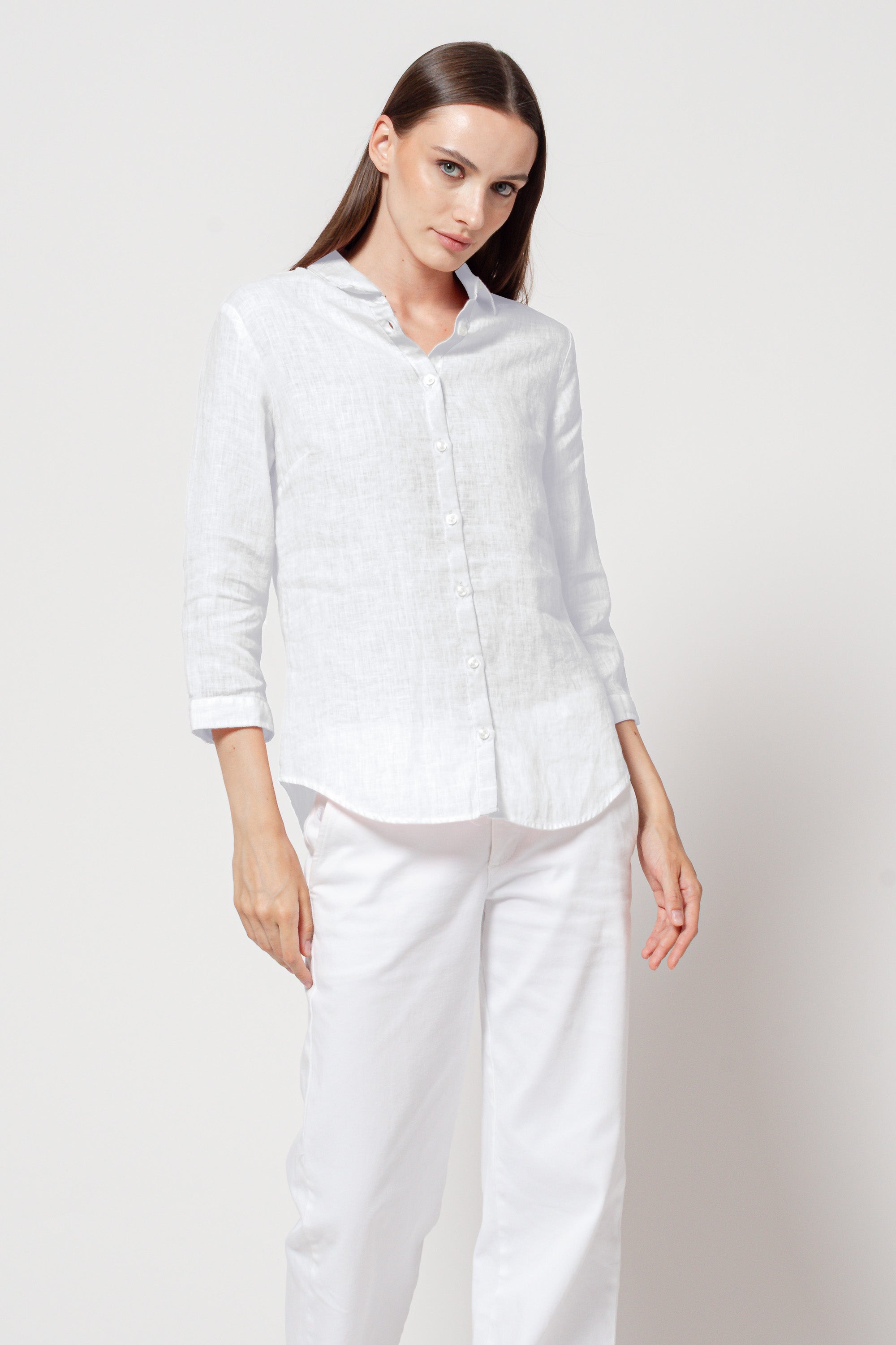 Valeria Linen Shirt - White