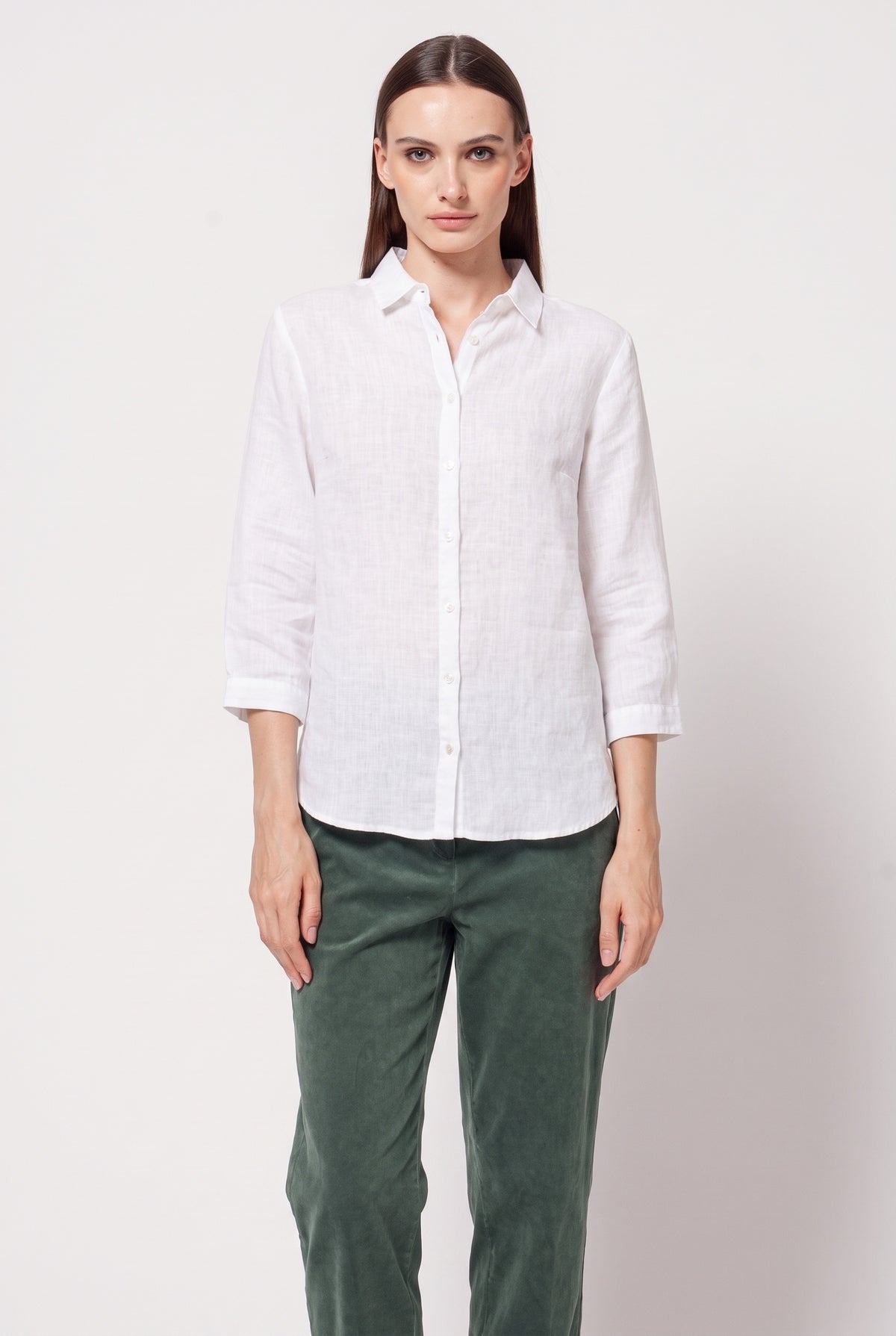 Valeria Linen Shirt - White