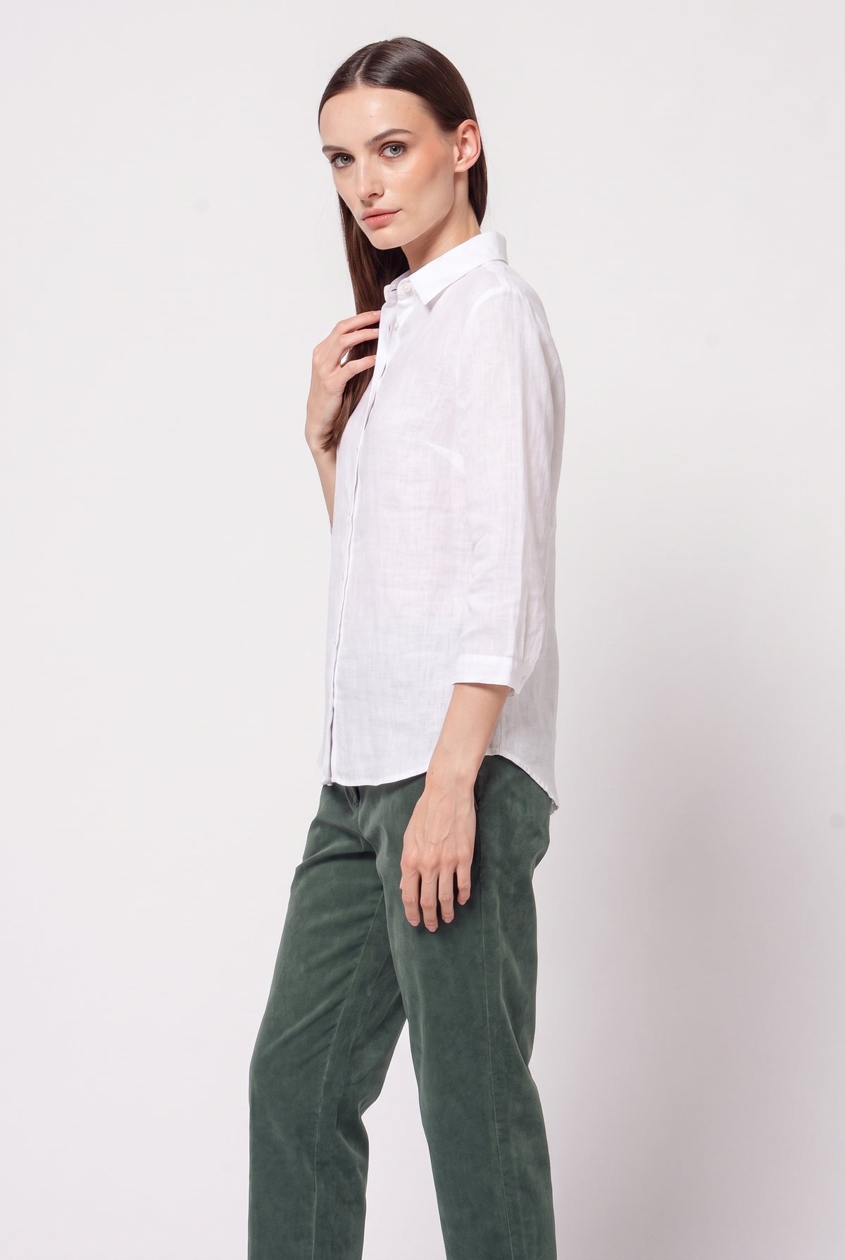 Valeria Linen Shirt - White