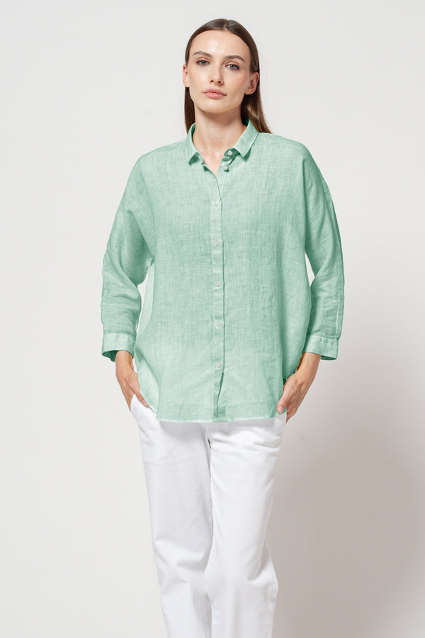 Allie Linen Blouse - Eucaly