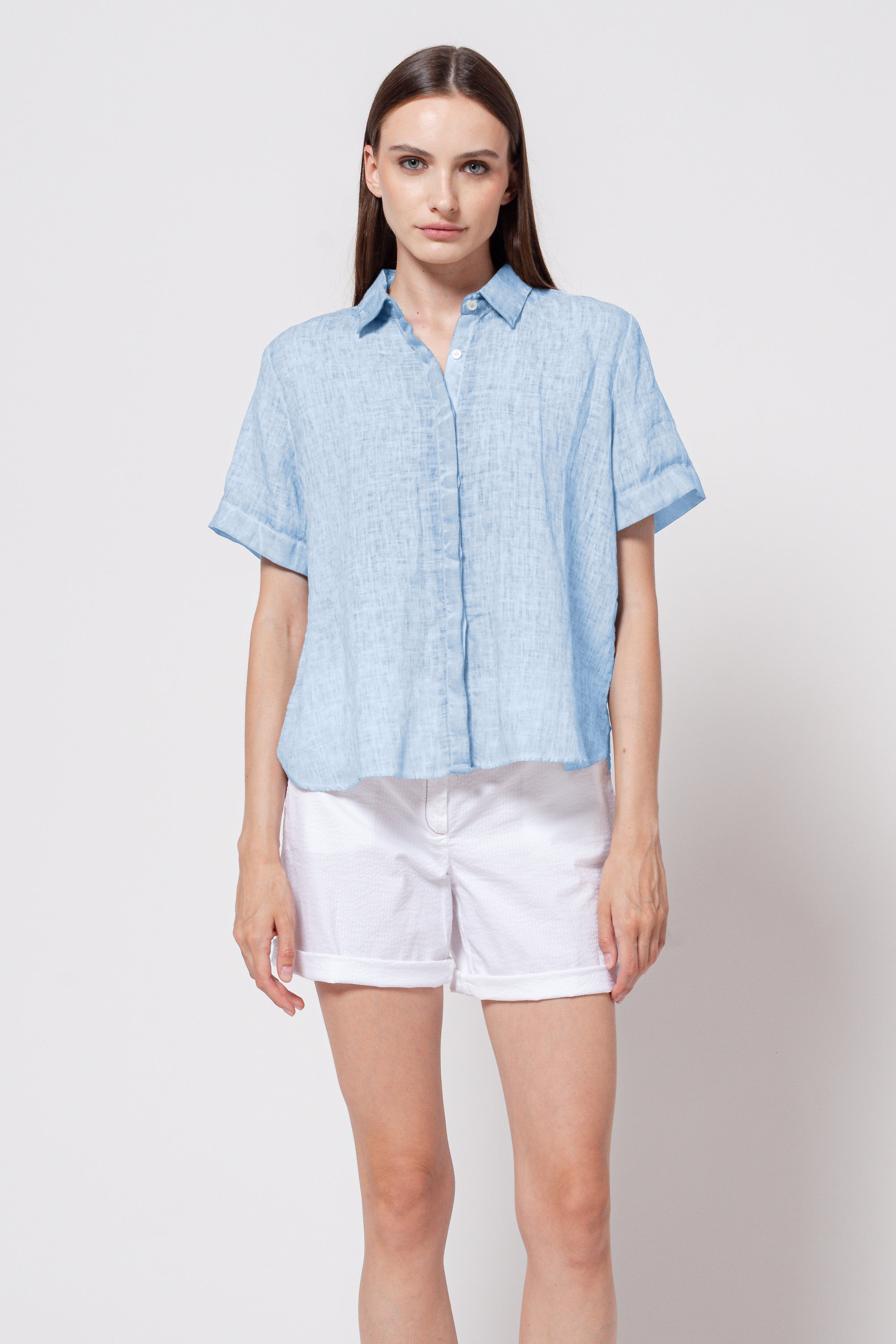 Sanna Linen Shirt - Santorini