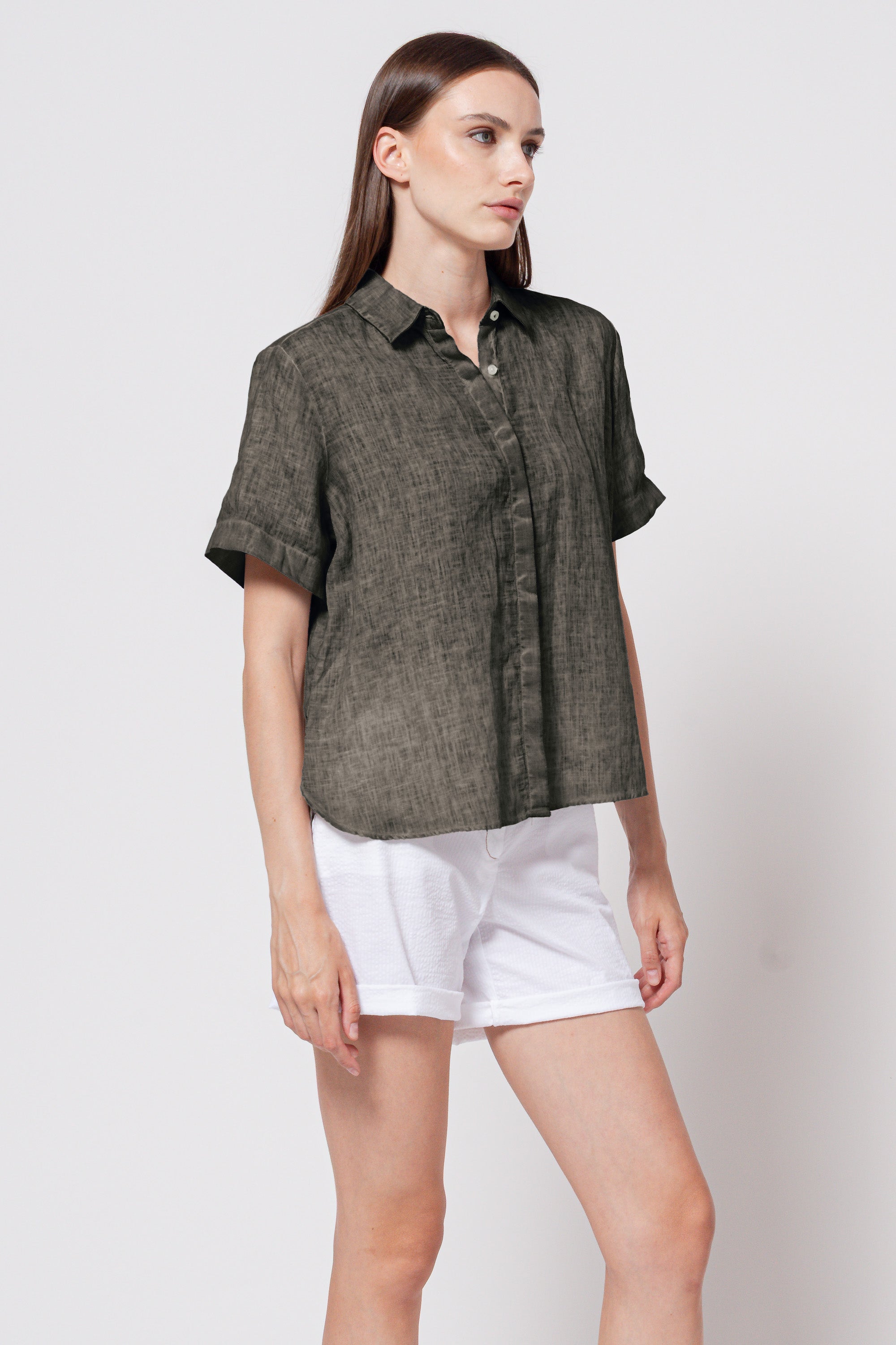 Sanna Linen Shirt - Cliff