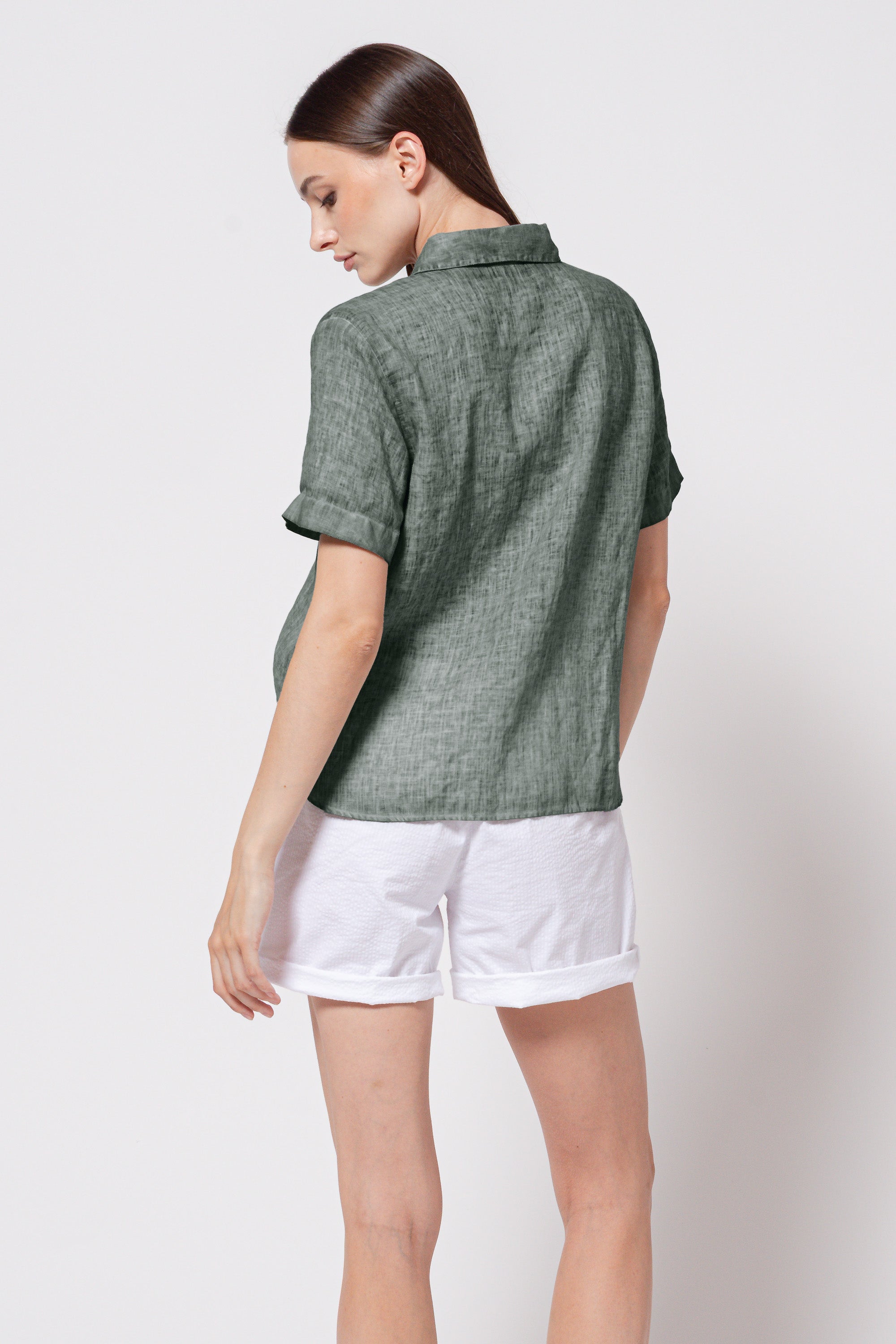 Sanna Linen Shirt - Salvia