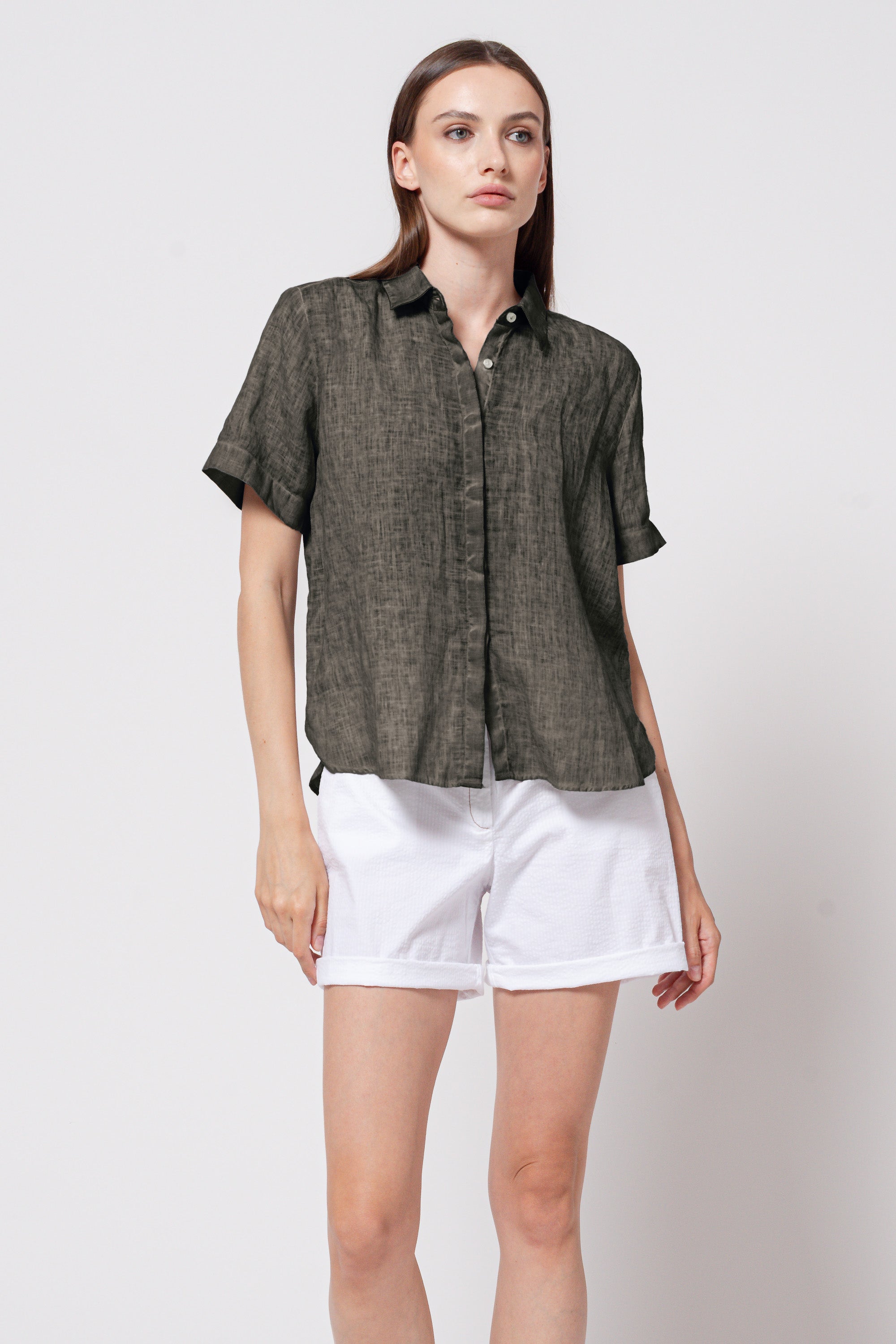 Sanna Linen Shirt - Cliff