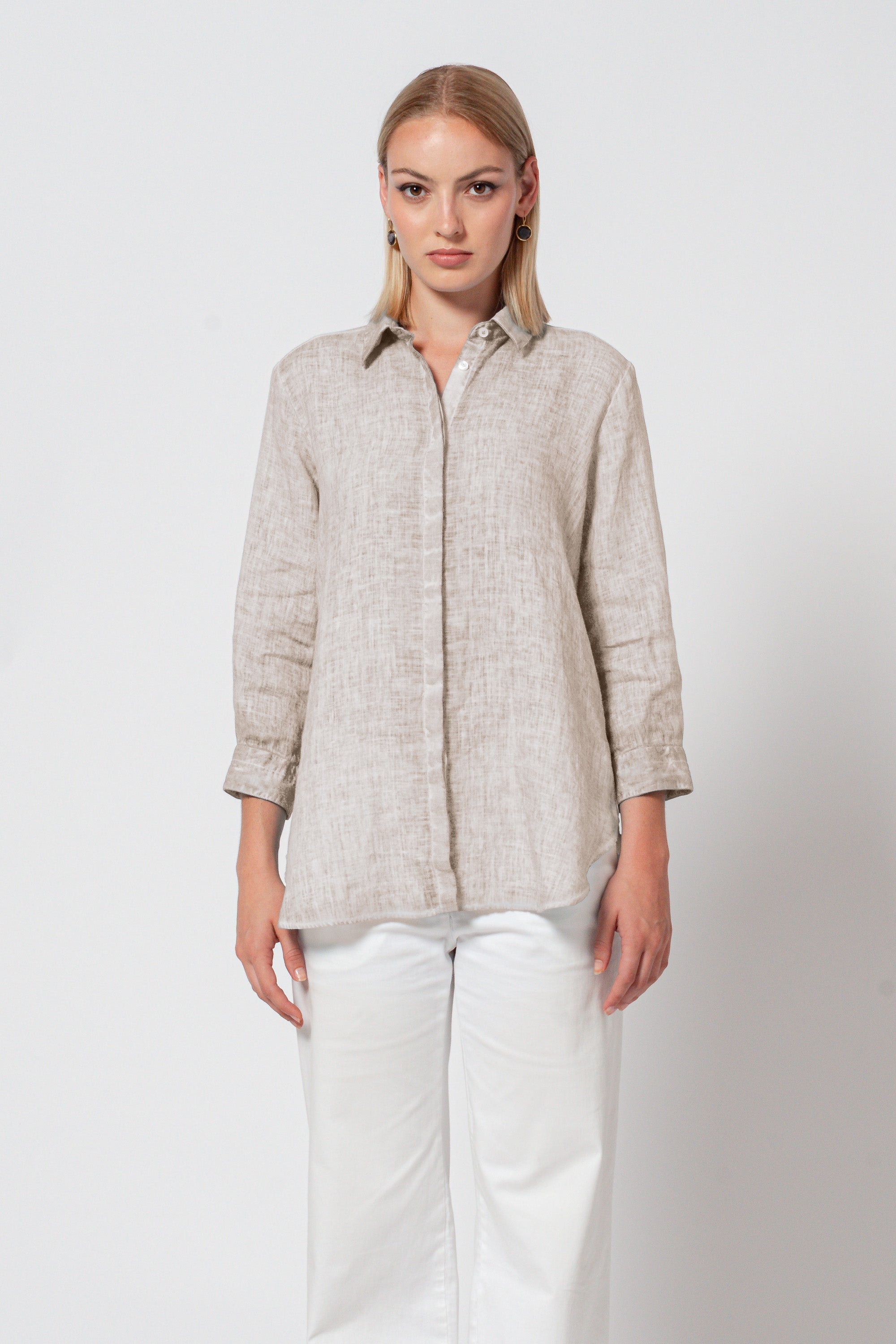 Augustina Linen Shirt - Canapa
