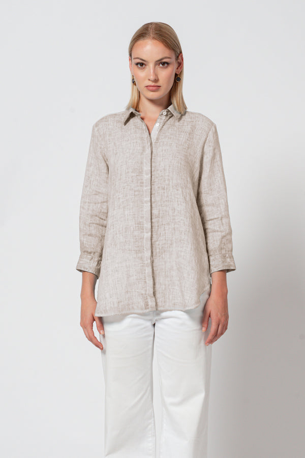 Augustina Linen Shirt - Canapa
