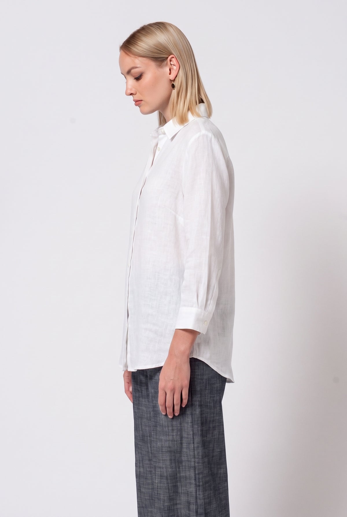 Augustina Linen Shirt - White