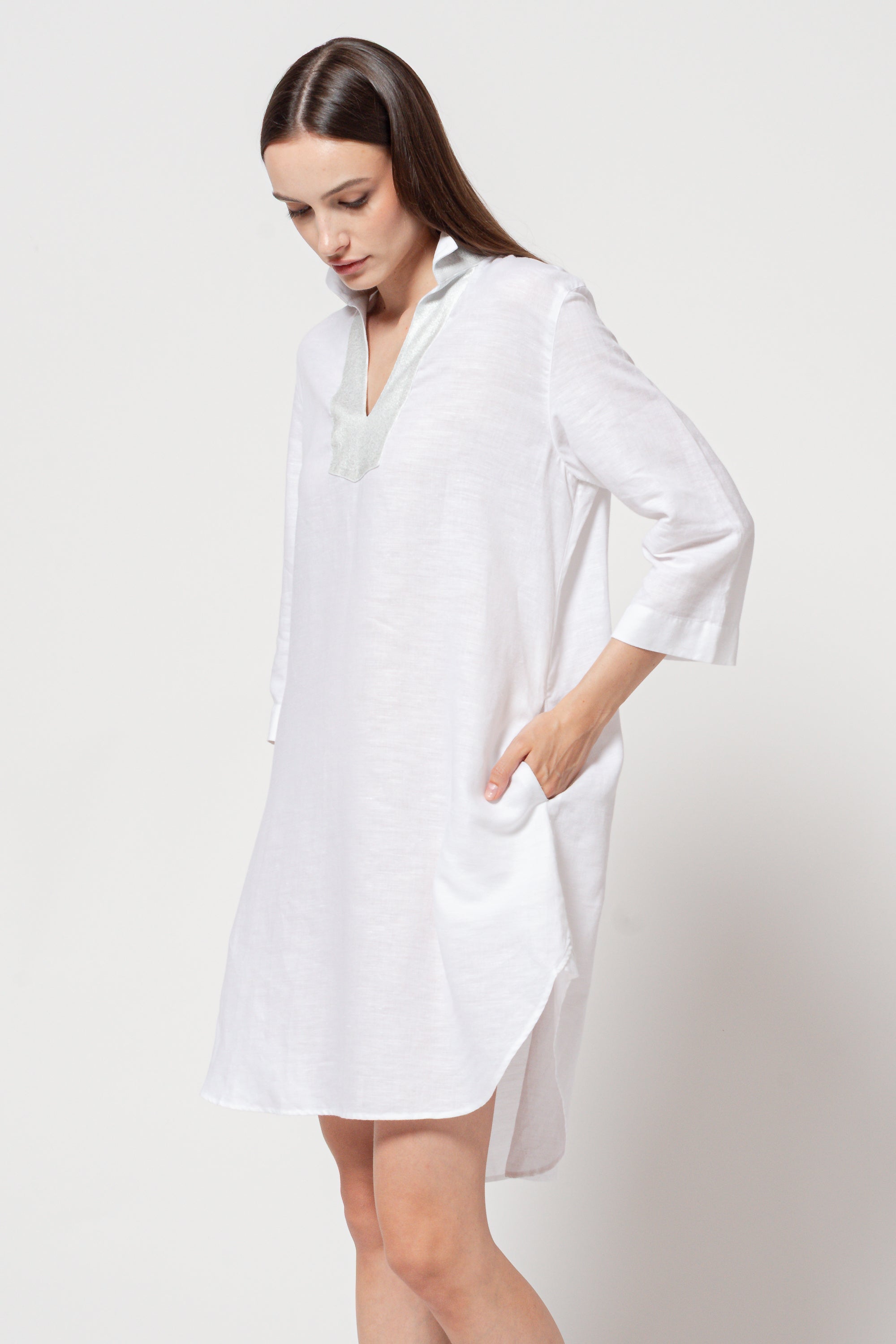 Mira Luna Kaftan - White