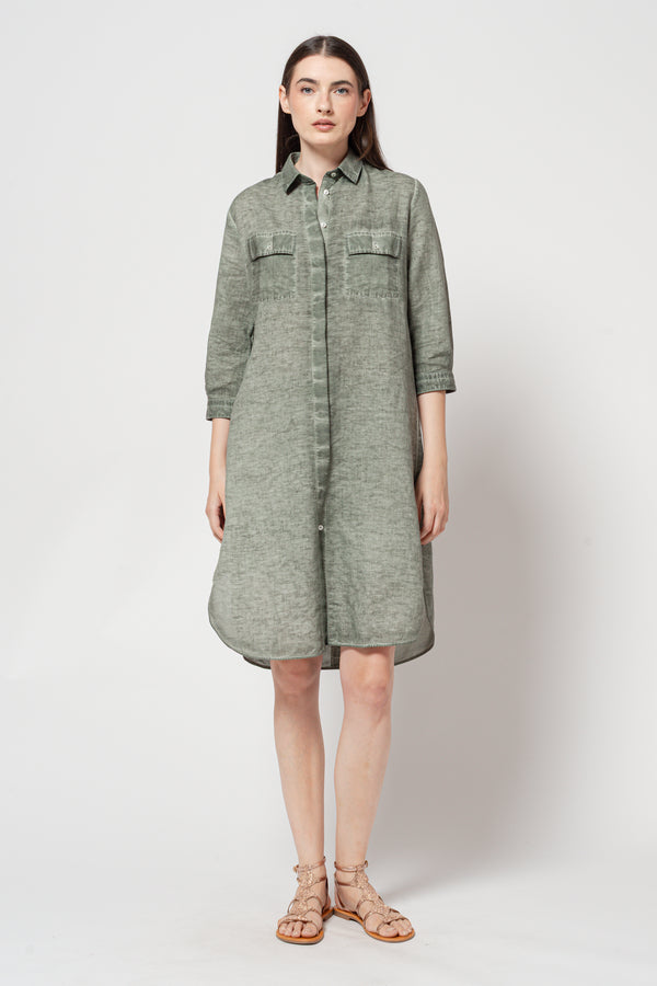 Maxi Shirtdress - Salvia