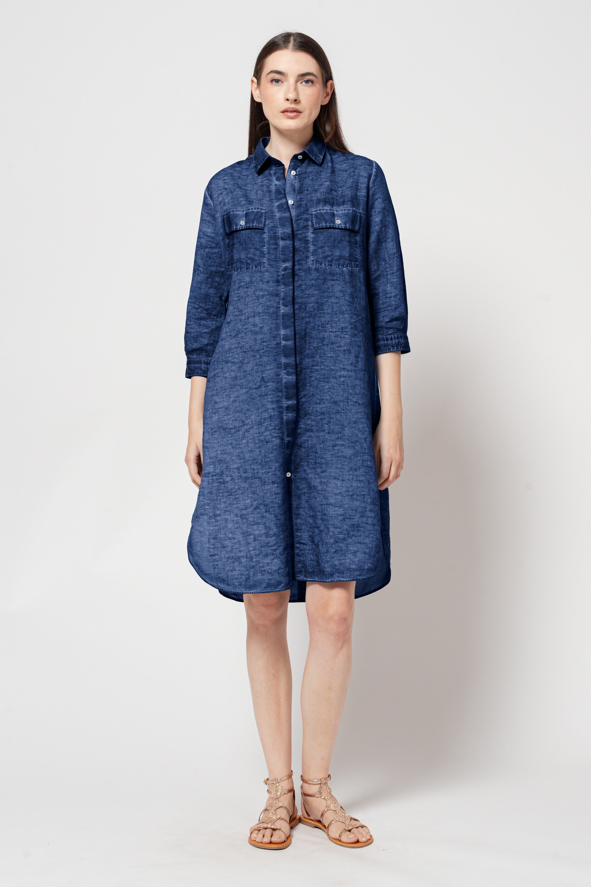 Maxi Shirtdress - Nautico