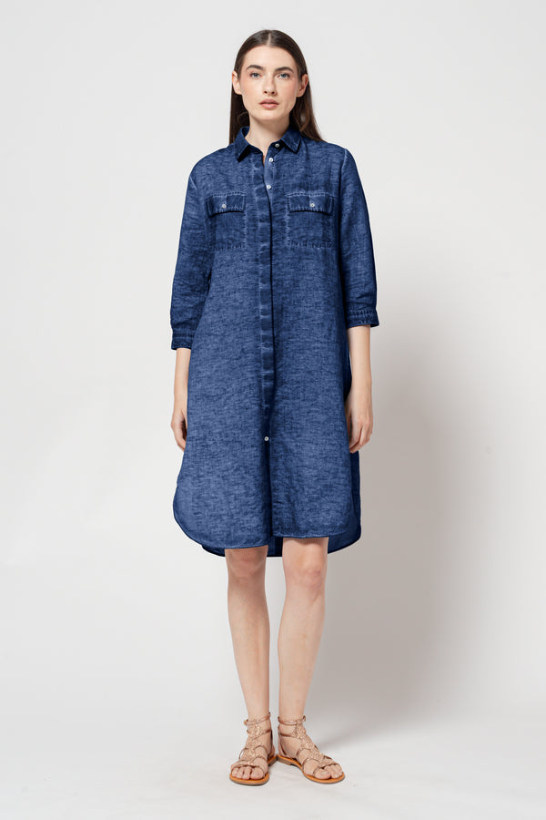 Maxi Shirtdress - Nautico