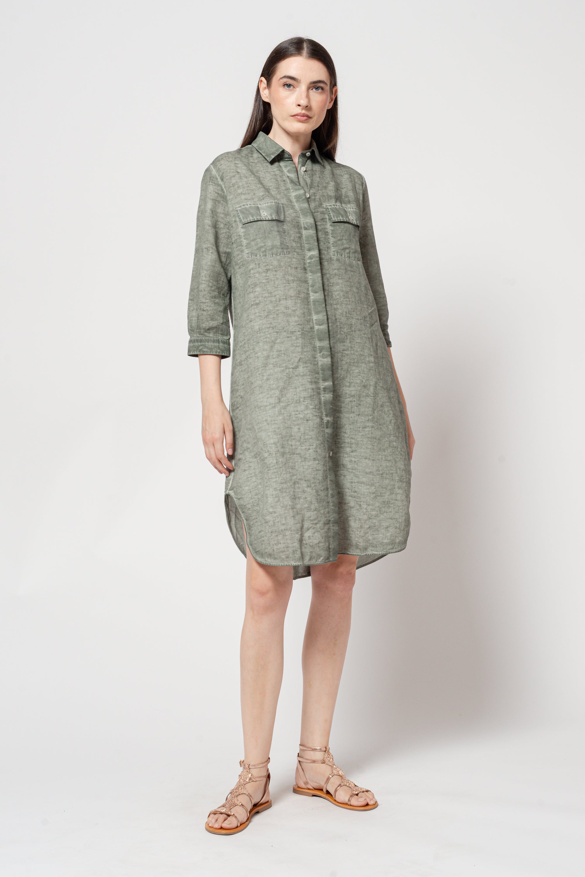 Maxi Shirtdress - Salvia