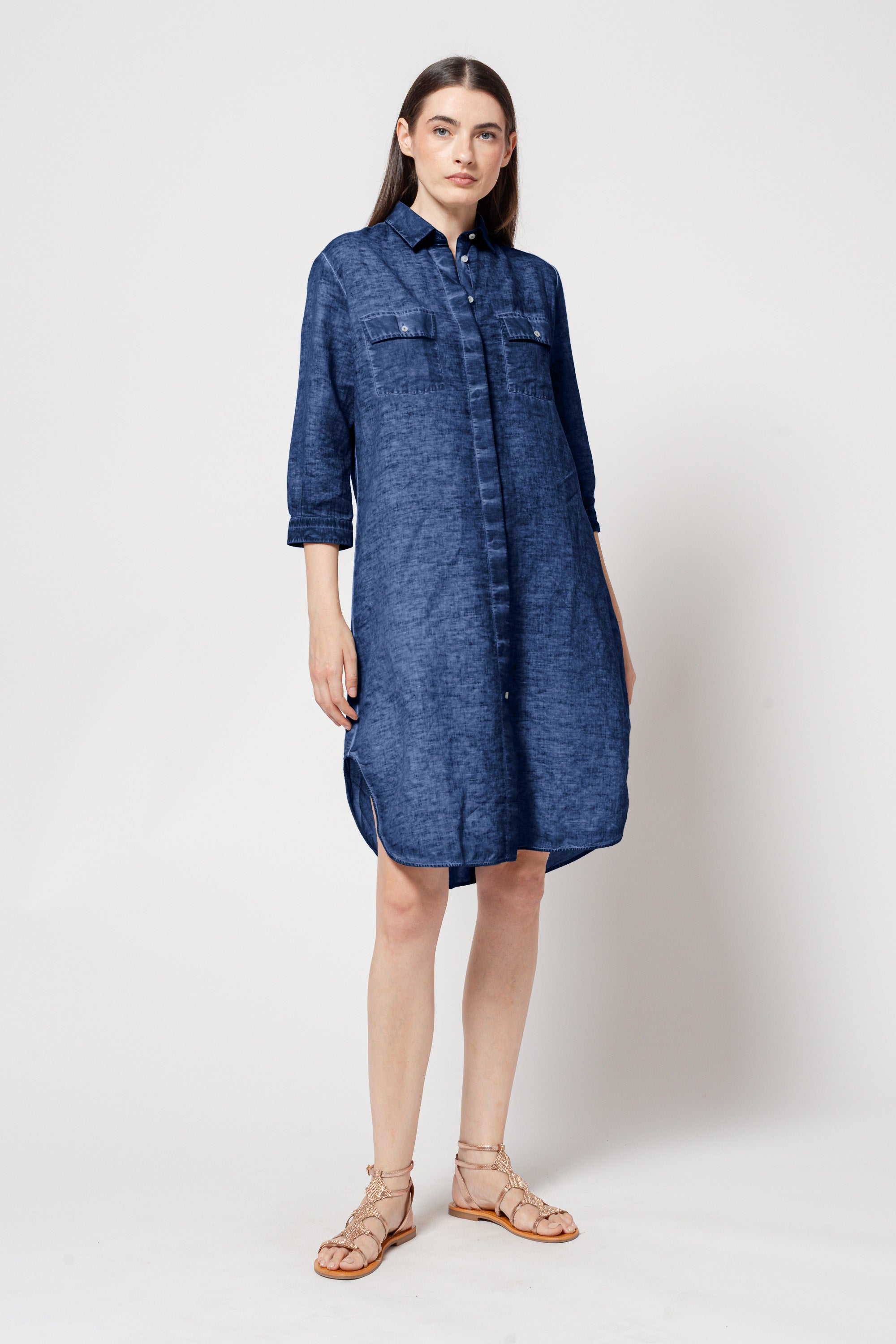 Maxi Shirtdress - Nautico