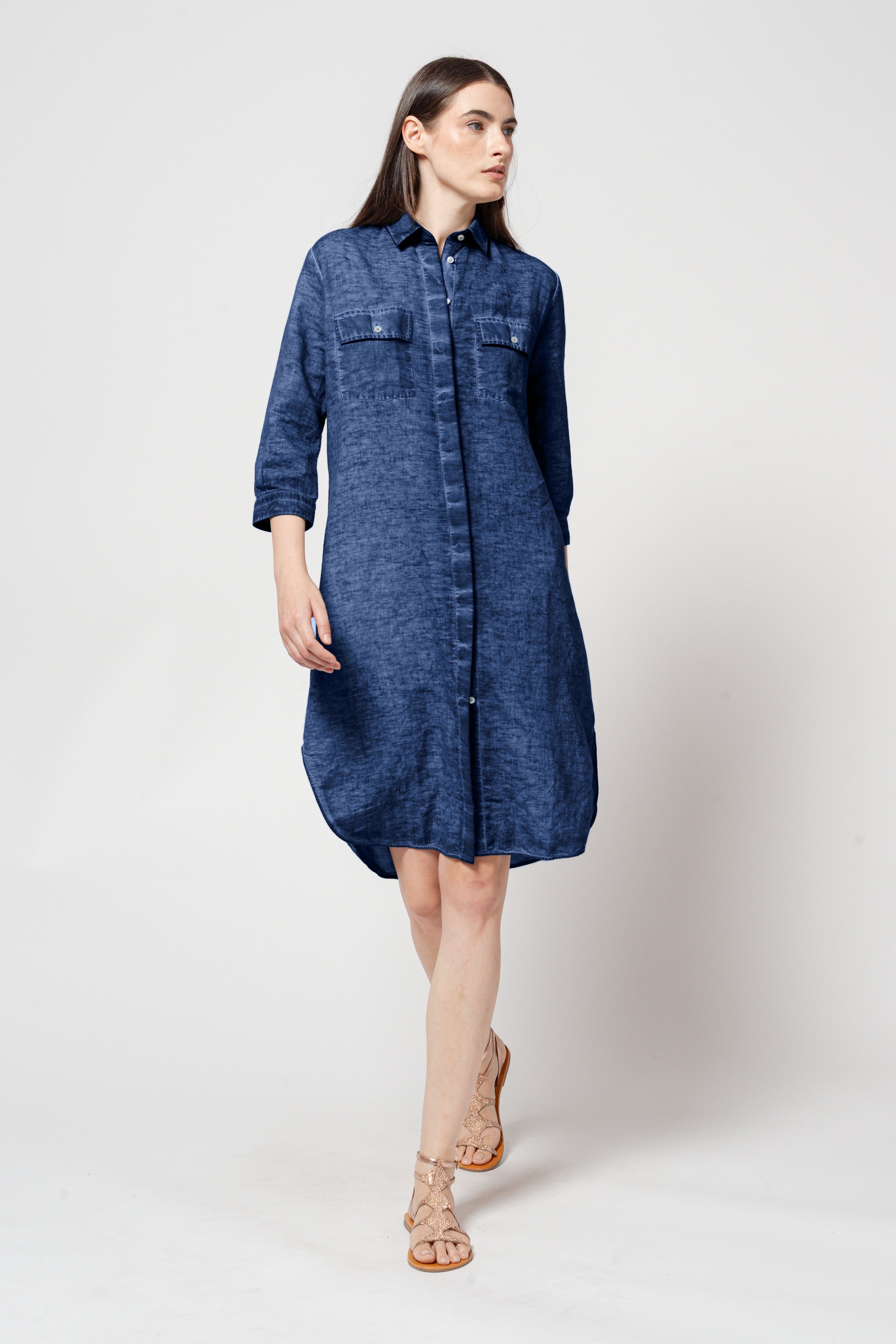 Maxi Shirtdress - Nautico