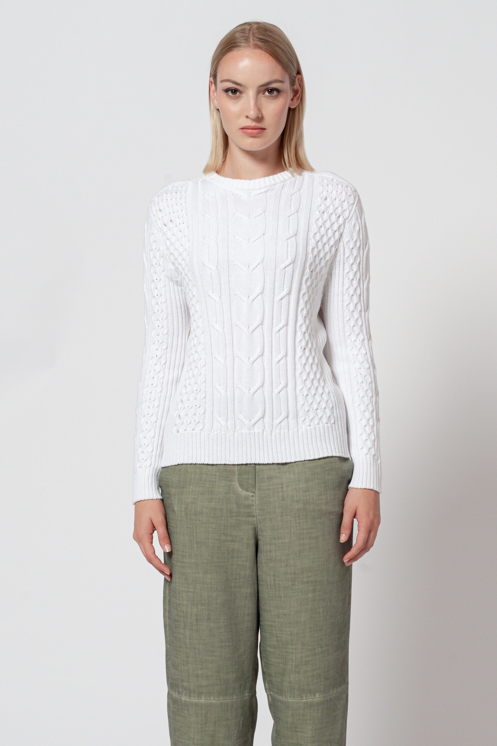 Galway Knit - White