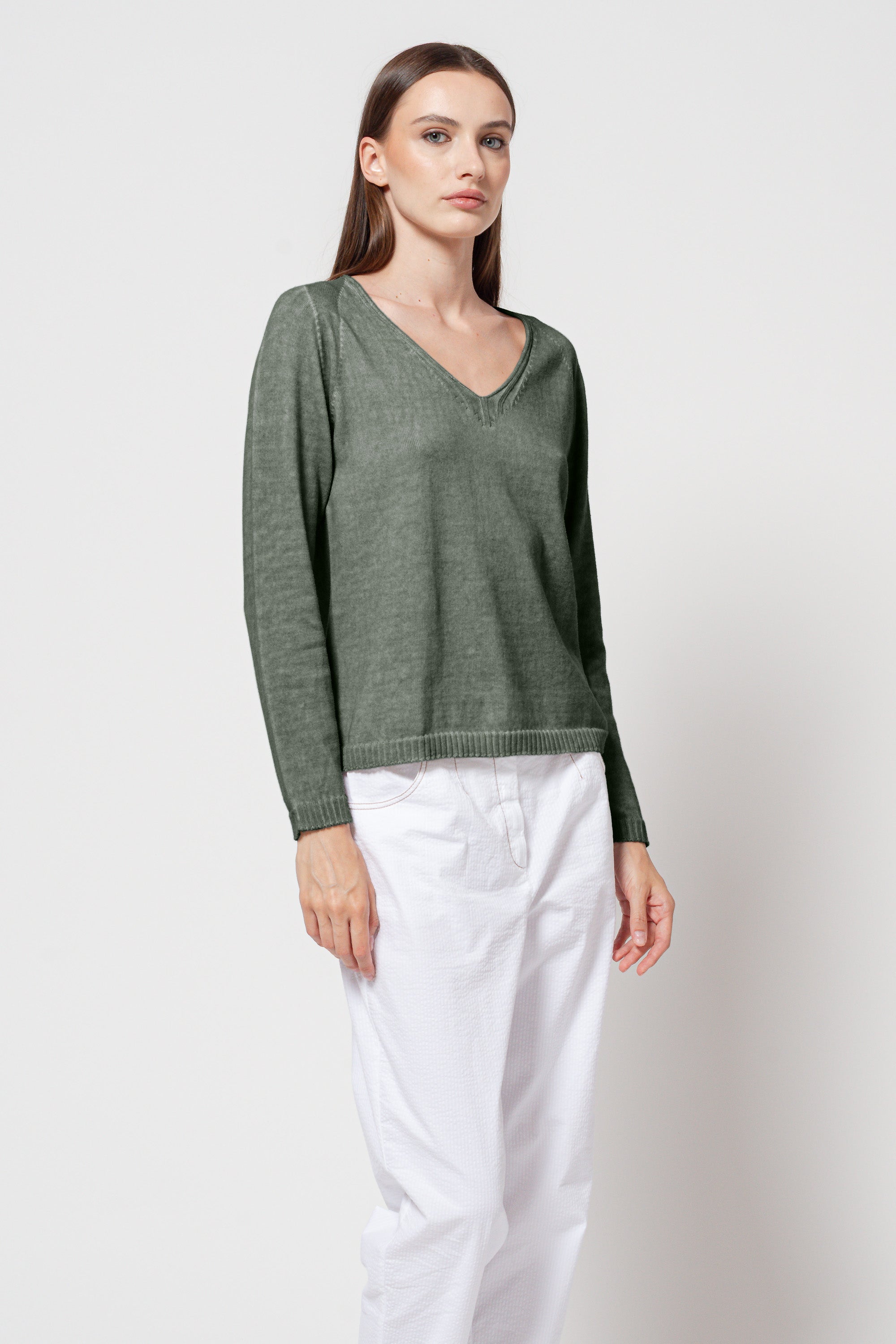 Veronica V Knit - Salvia