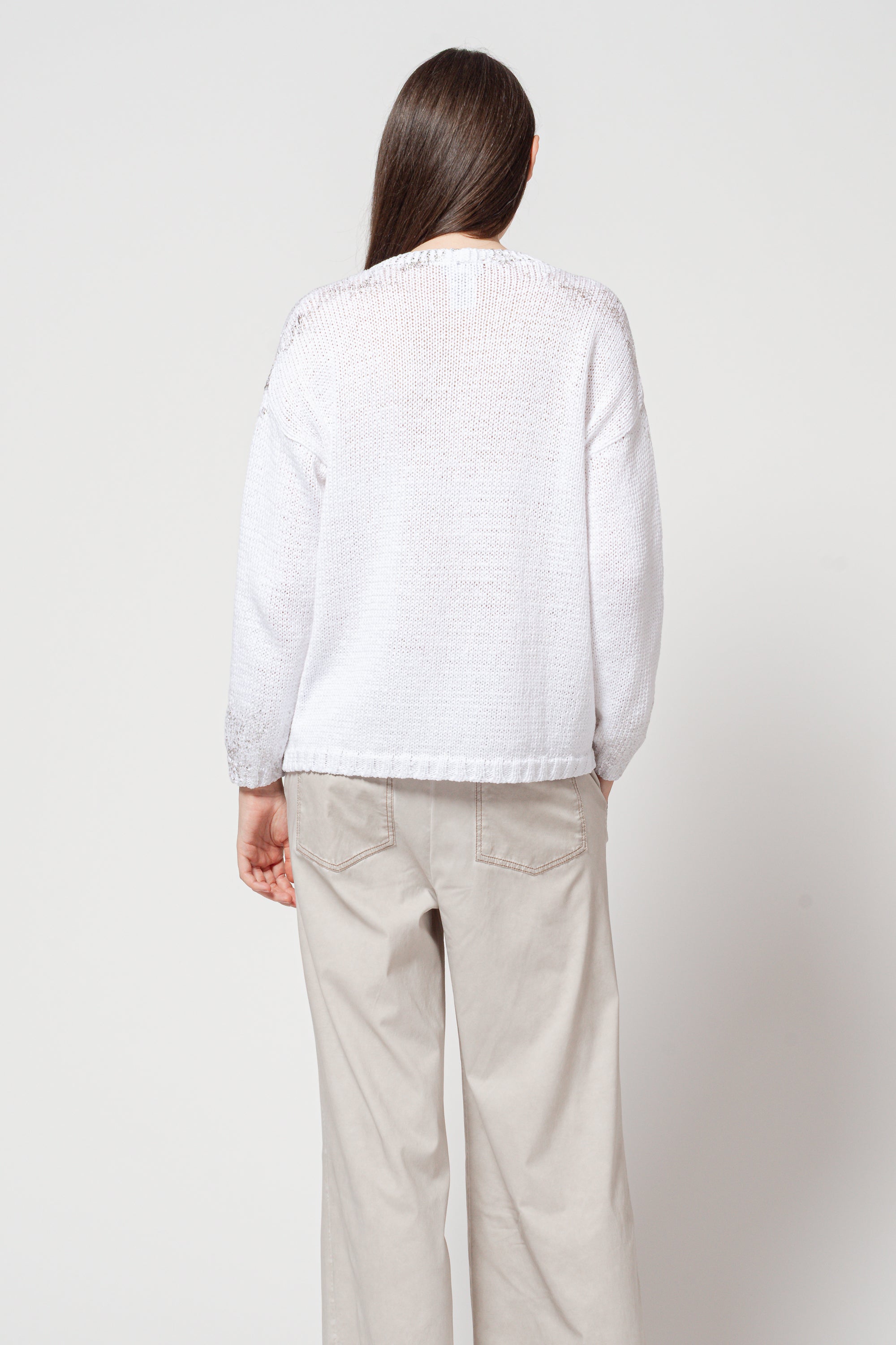 Pop Cardi Lux - White