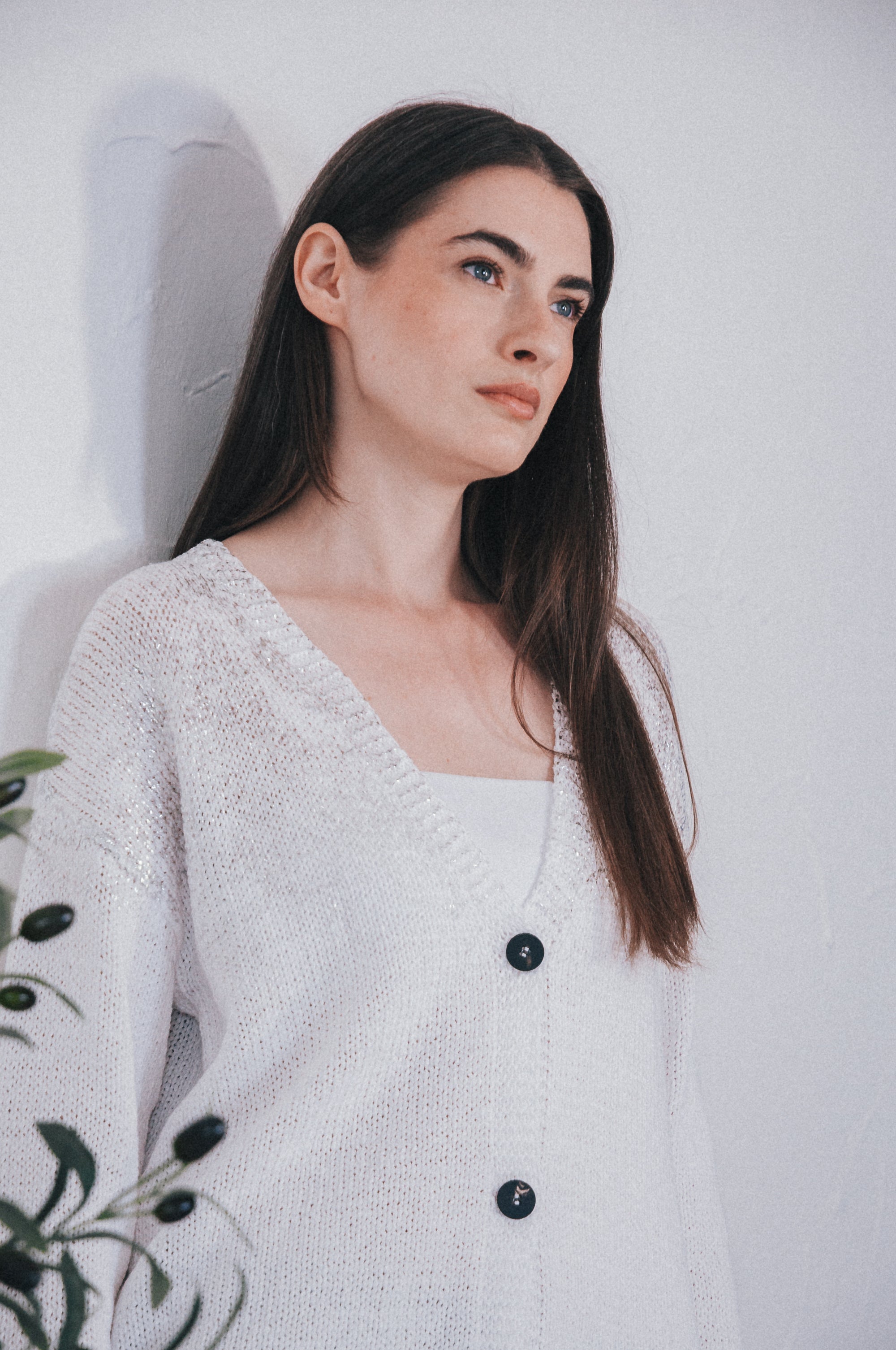 Pop Cardi Lux - White