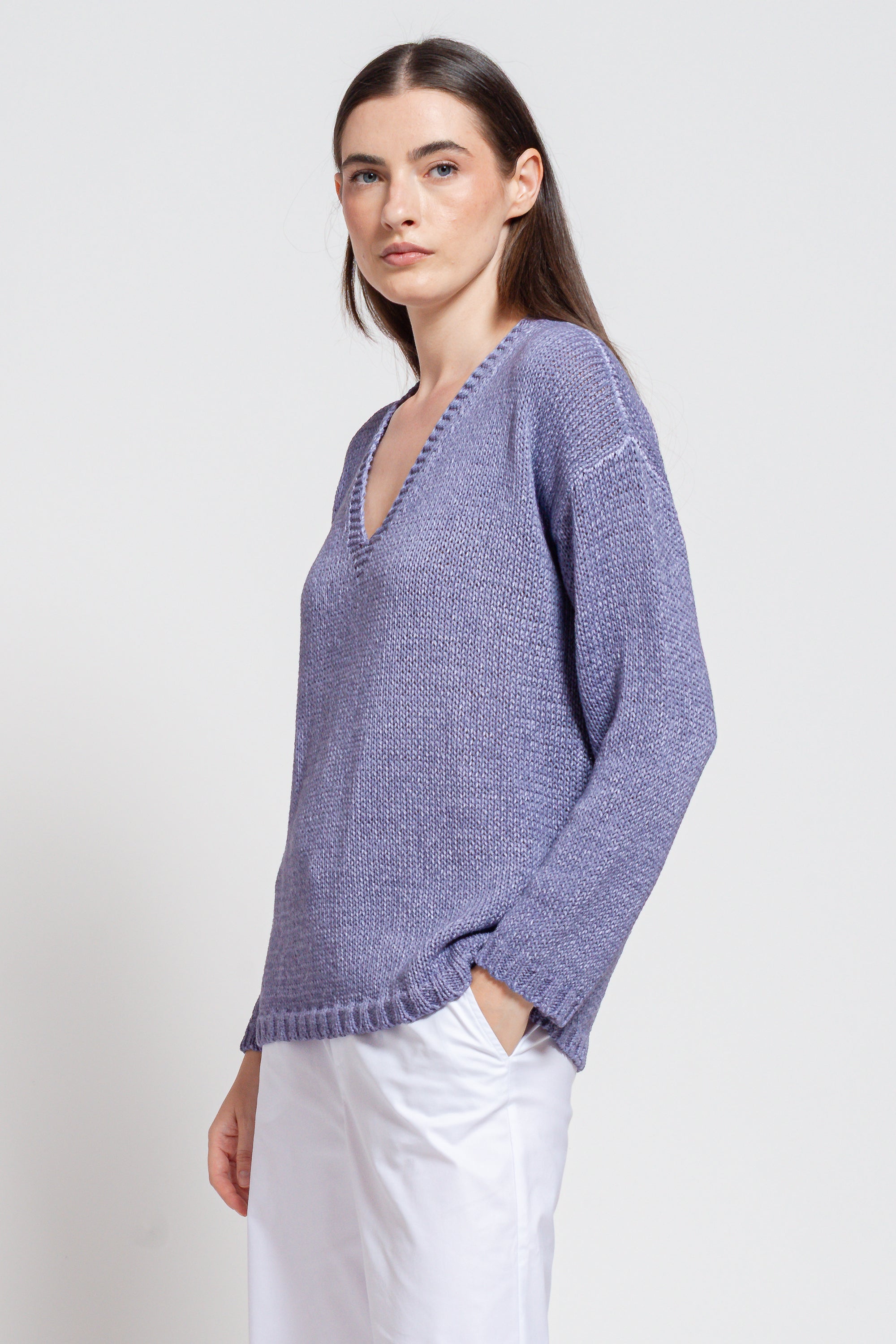 Perry V Knit - Lavanda