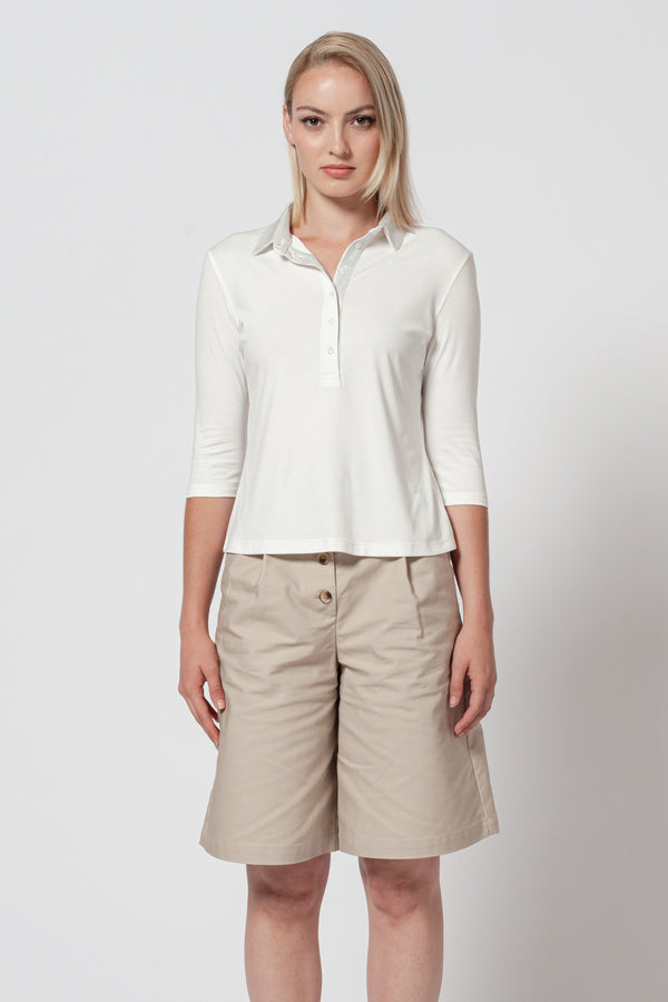 Tilly Polo - White