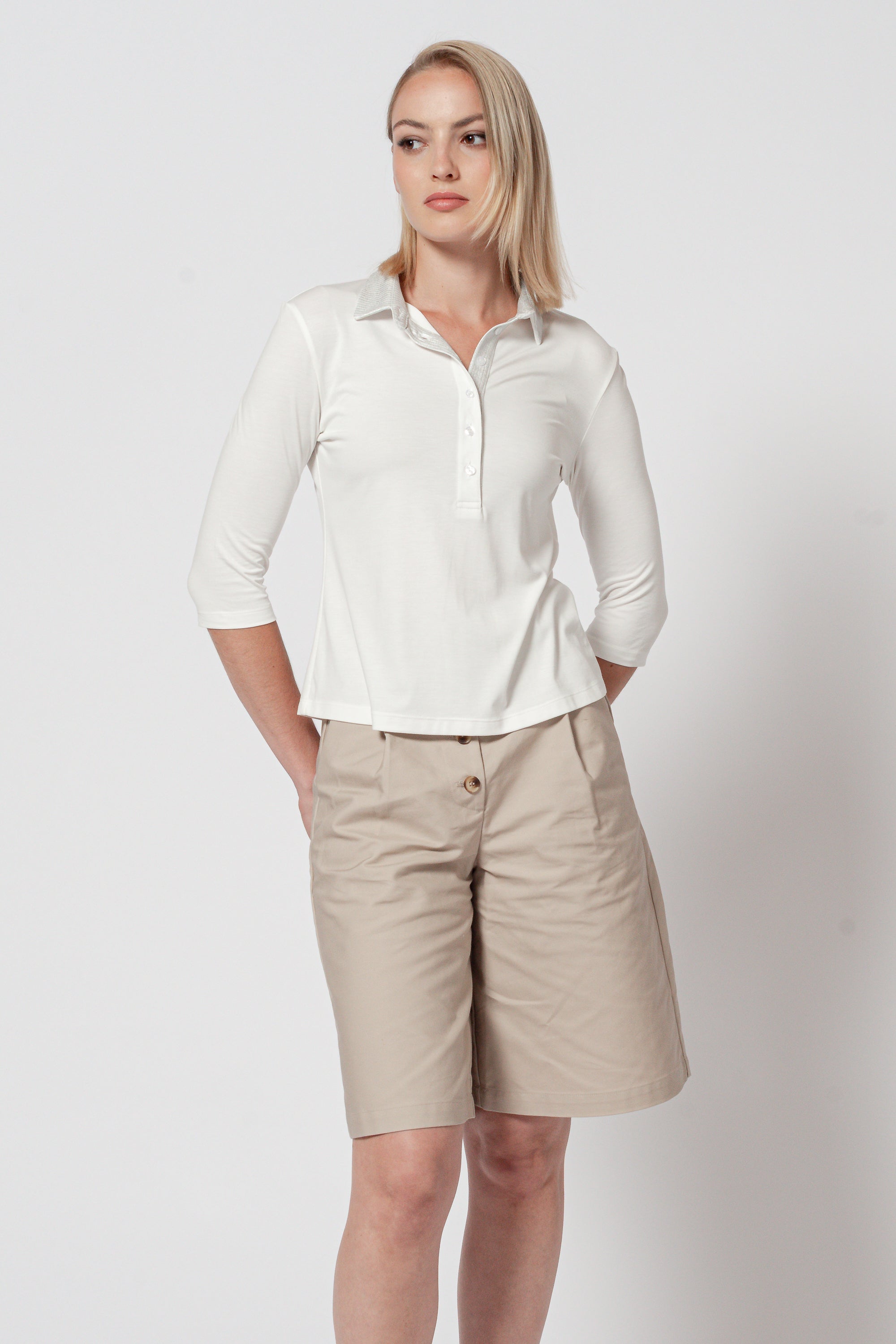 Tilly Polo - White