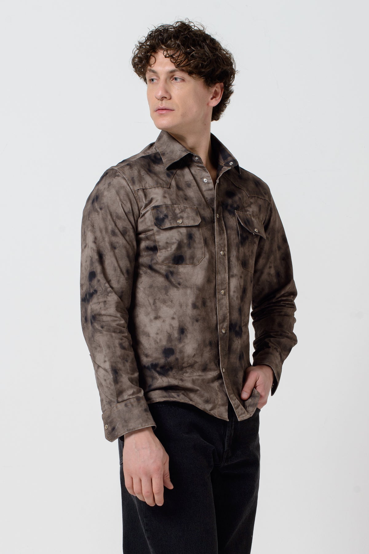Davis Western Shirt - Cuoio