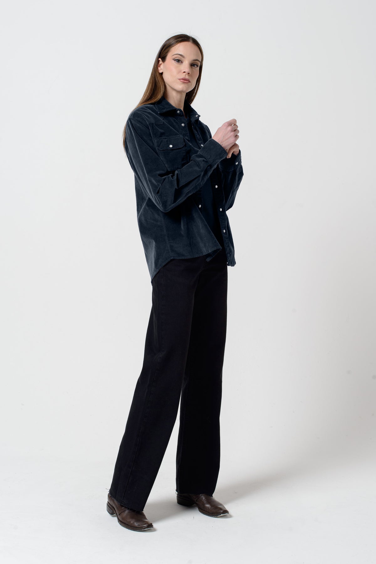Christi Western Shirt - Abyss