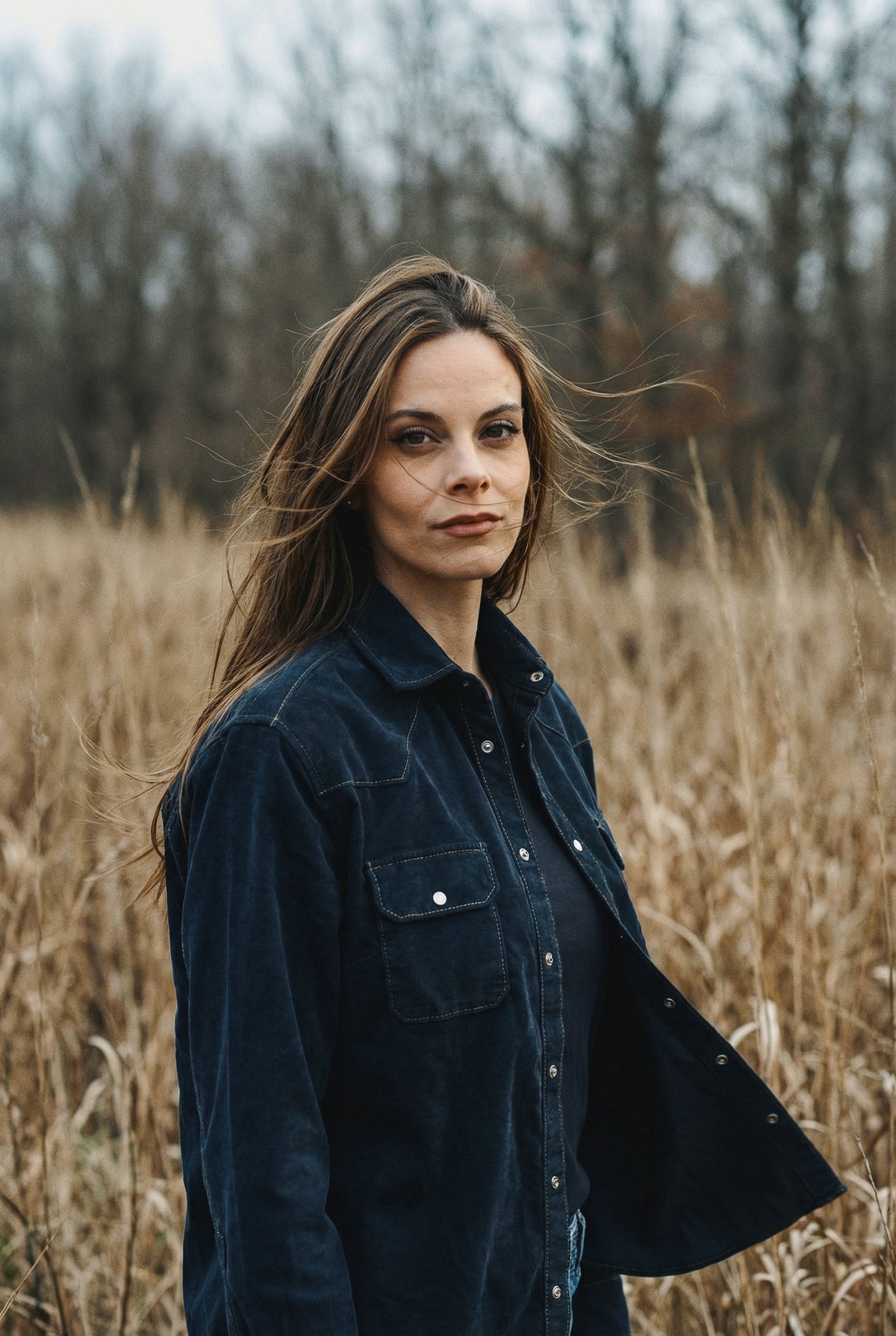 Christi Western Shirt - Abyss