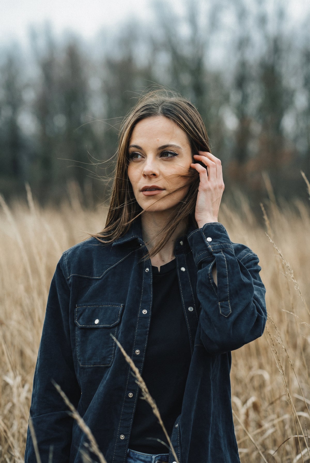 Christi Western Shirt - Abyss