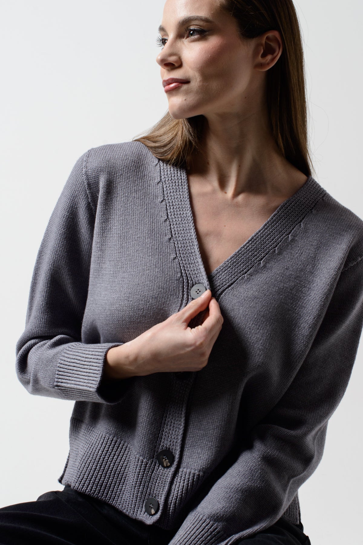 Cortford Cardi - Cenere