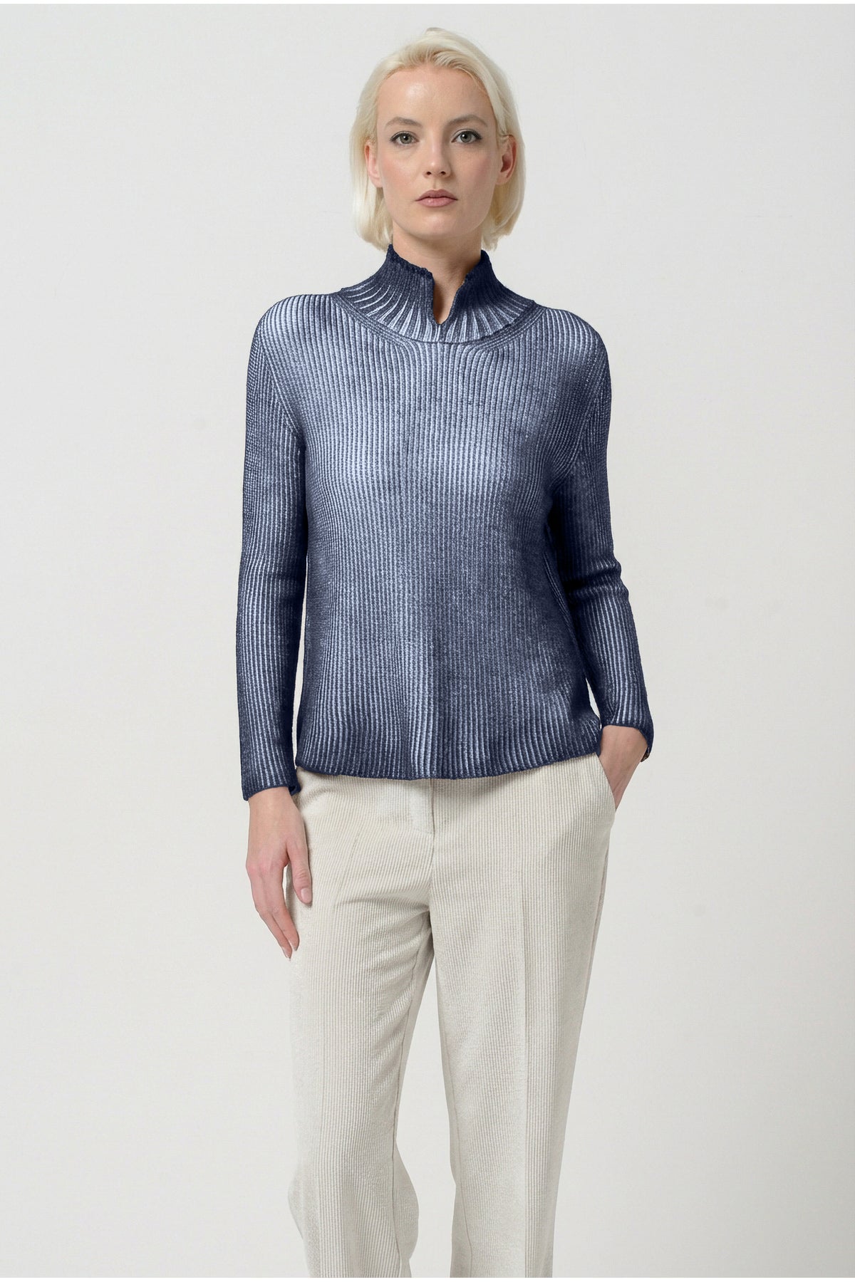 Engadina Knit Soffio Art - Navy