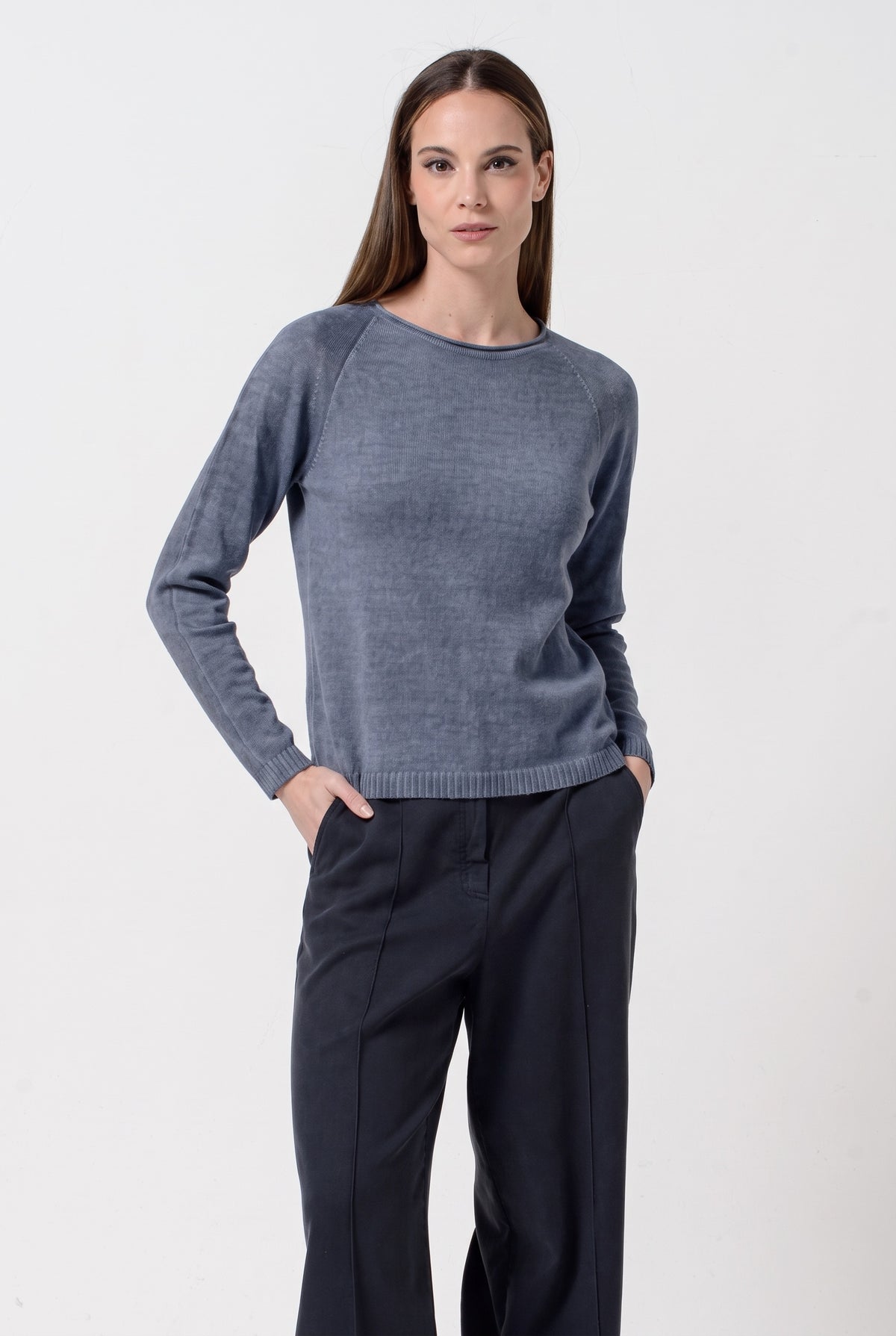 Gironica Crew Knit - Jeans