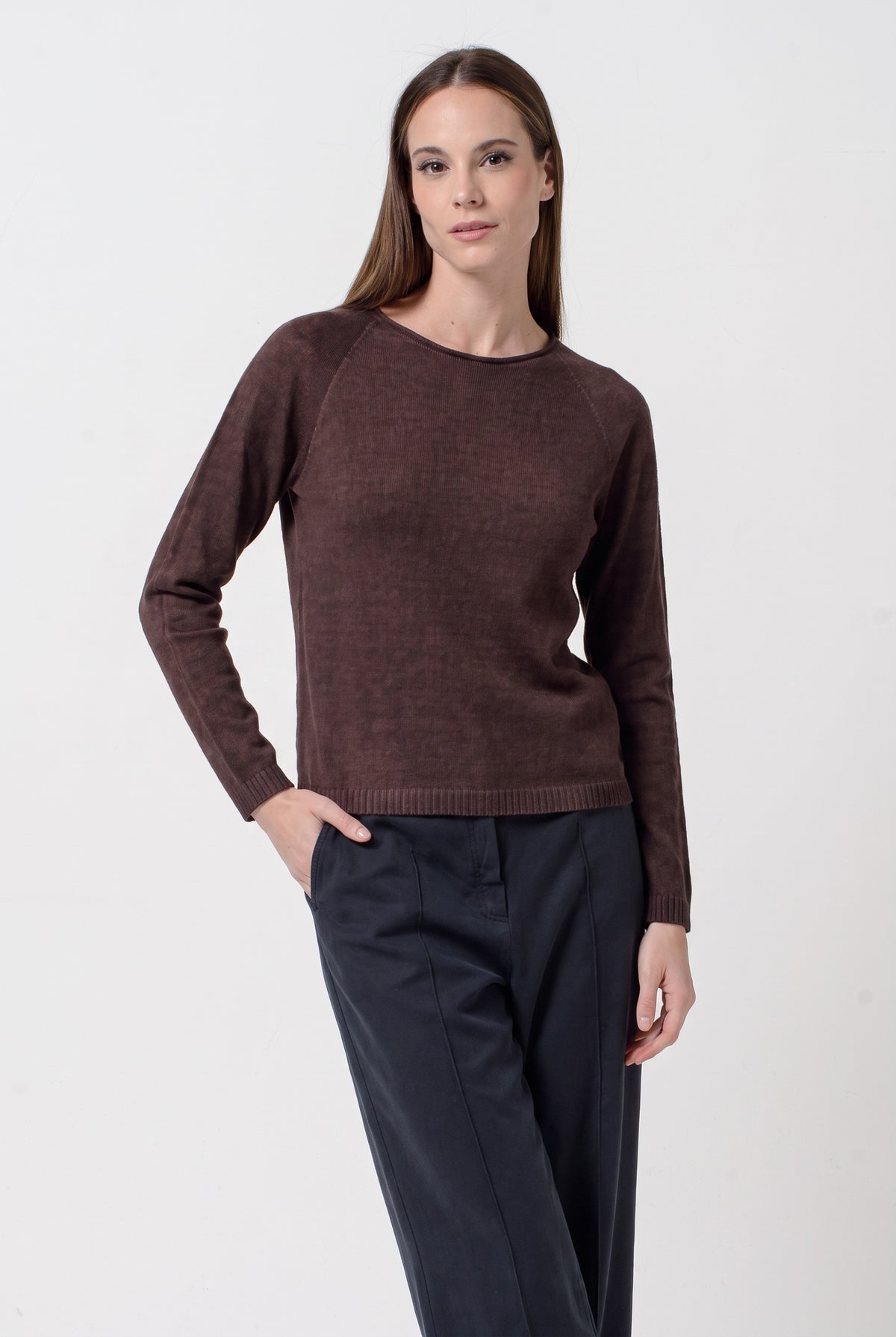 Gironica Crew Knit - Mosto